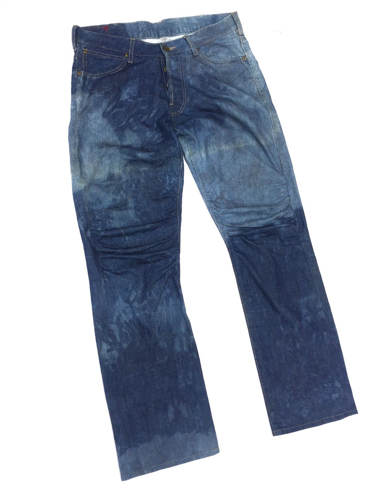 Japanese Brand VINTAGE ACID WASH TUCO NEW MOTORCITY ACID WASH BIKE PANTS Size US 33 - 6 Thumbnail