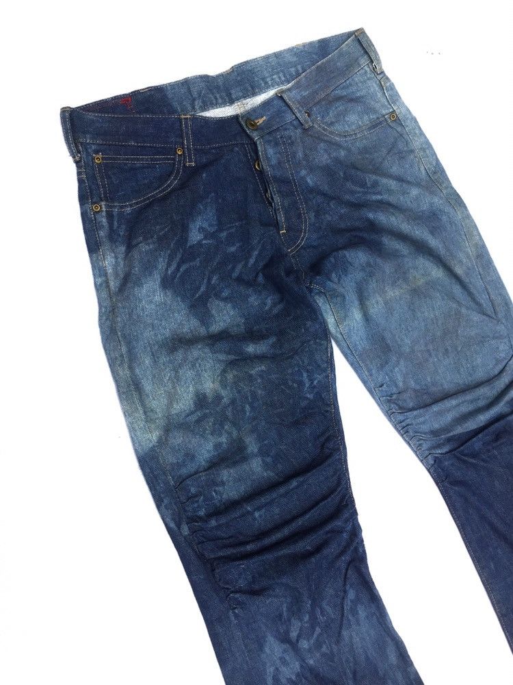 Japanese Brand VINTAGE ACID WASH TUCO NEW MOTORCITY ACID WASH BIKE PANTS Size US 33 - 3 Thumbnail