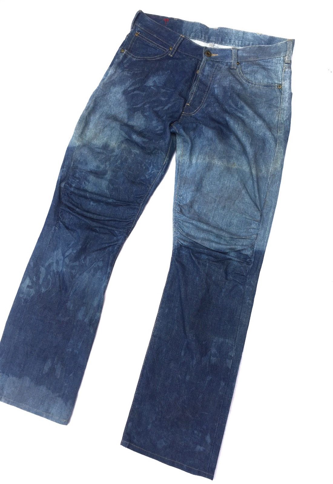 Japanese Brand VINTAGE ACID WASH TUCO NEW MOTORCITY ACID WASH BIKE PANTS Size US 33 - 5 Thumbnail