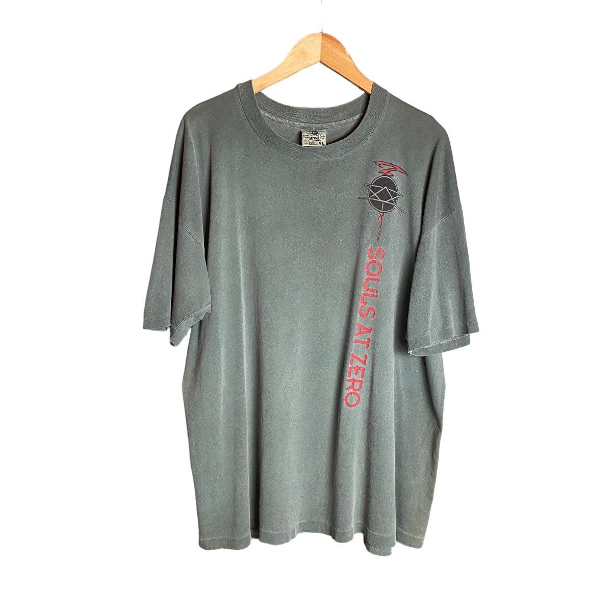 Band Tees × Vintage Vintage 90s Souls At Zero American Metal Band Tee Size US XL / EU 56 / 4 - 2 Thumbnail