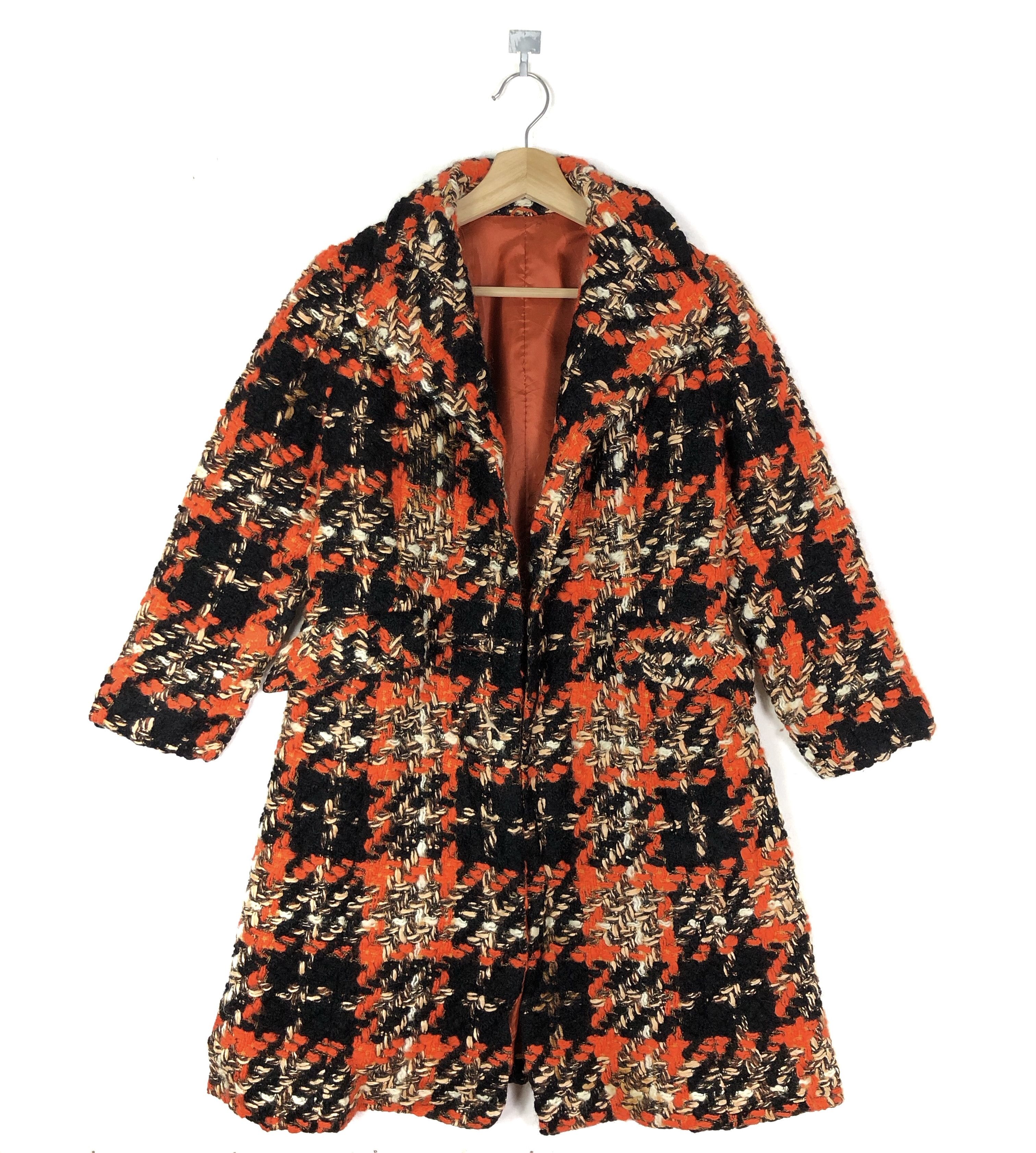 Japanese Brand RARE🔥VINTAGE 80’S LUXURY JAPAN BRAND WOOL TWEED COATS Size S / US 4 / IT 40 - 1 Thumbnail