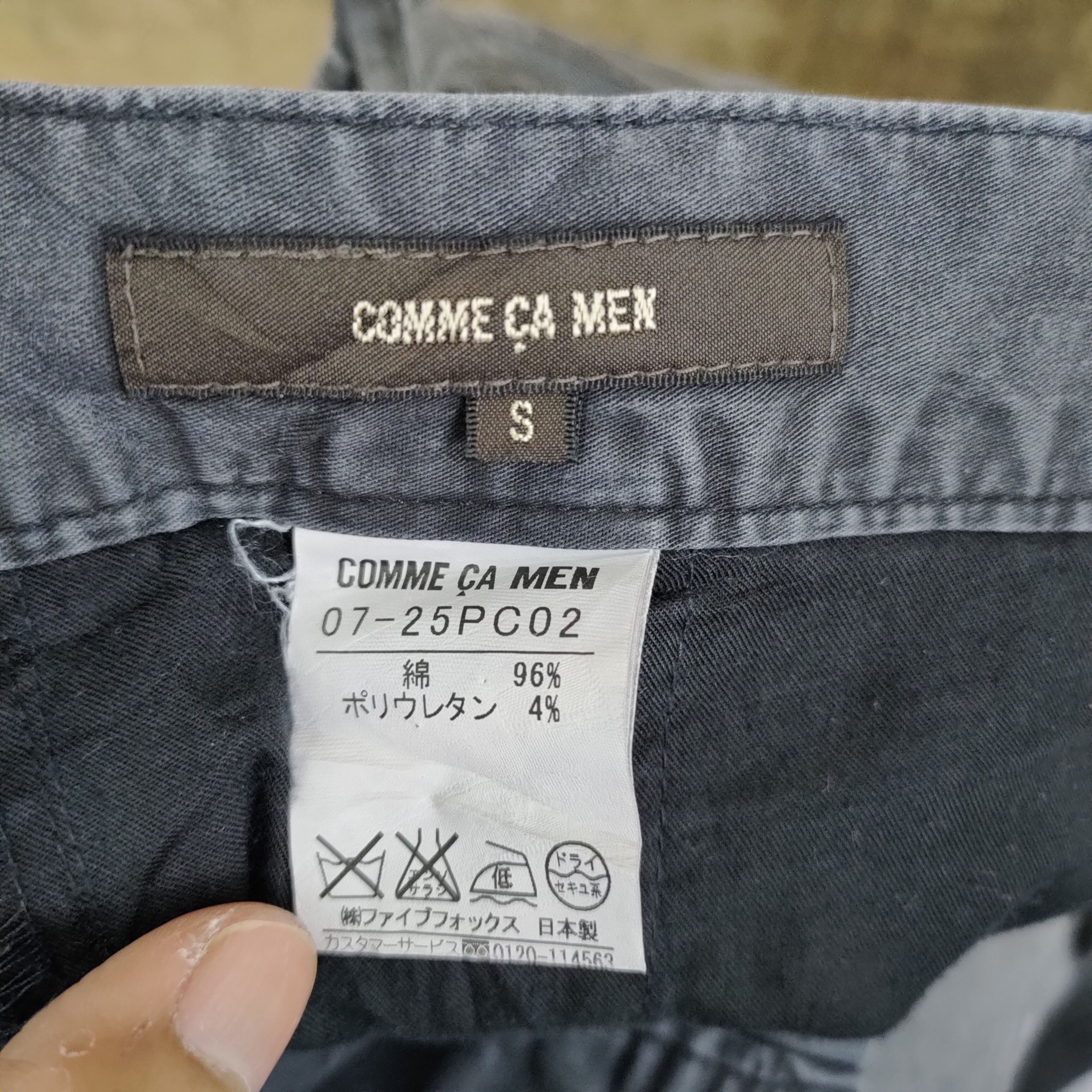 Japanese Brand × Seditionaries COMME CA MEN FADED SKINNY STYLE CARGO PANTS Size US 28 / EU 44 - 12 Thumbnail