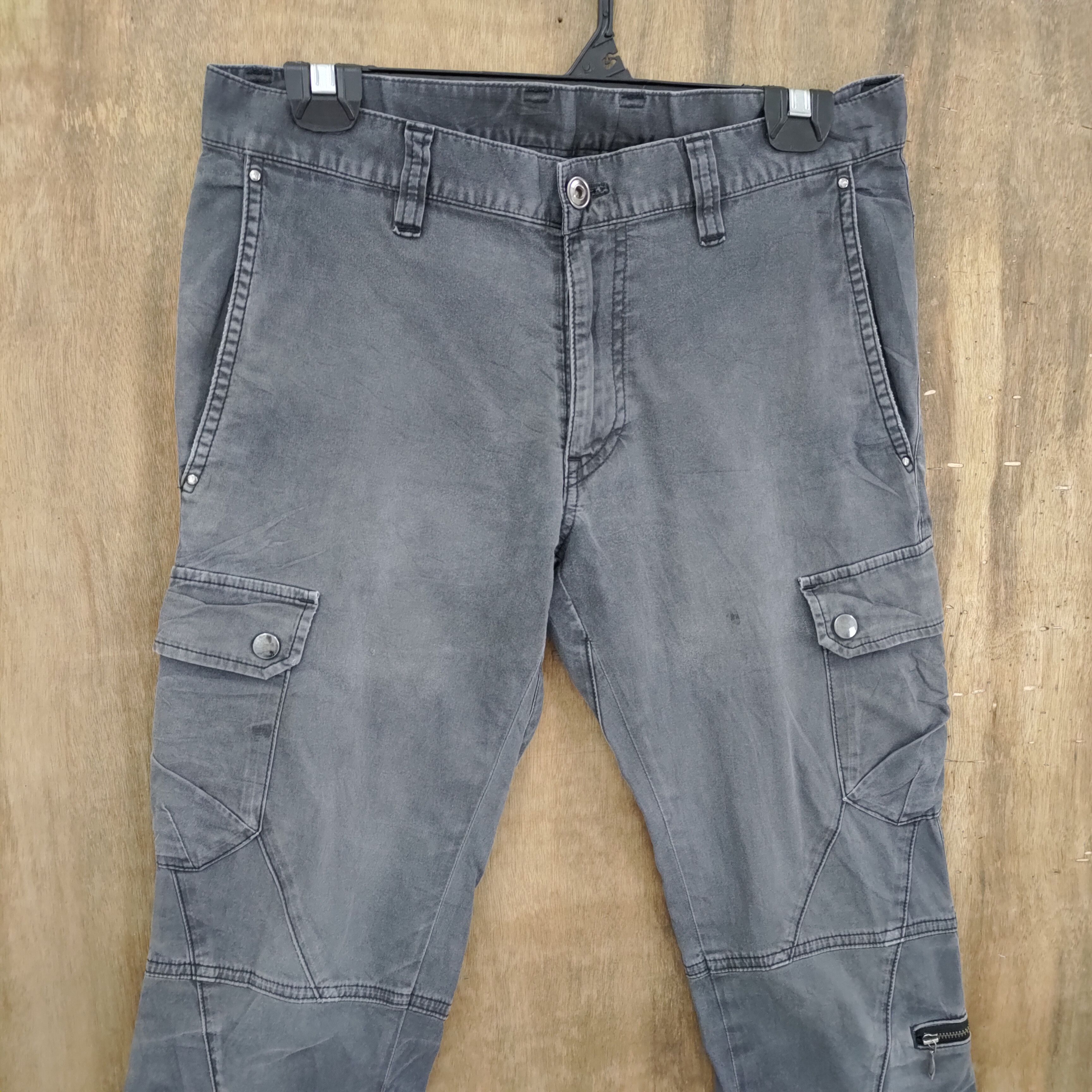 Japanese Brand × Seditionaries COMME CA MEN FADED SKINNY STYLE CARGO PANTS Size US 28 / EU 44 - 2 Thumbnail