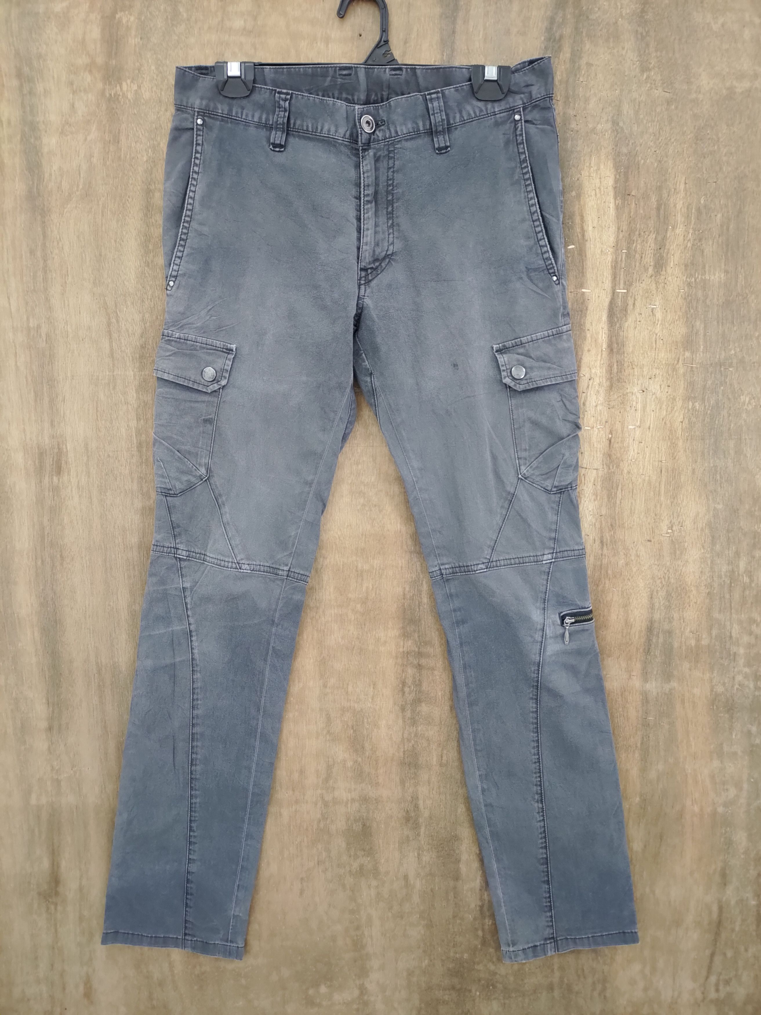 Japanese Brand × Seditionaries COMME CA MEN FADED SKINNY STYLE CARGO PANTS Size US 28 / EU 44 - 9 Thumbnail