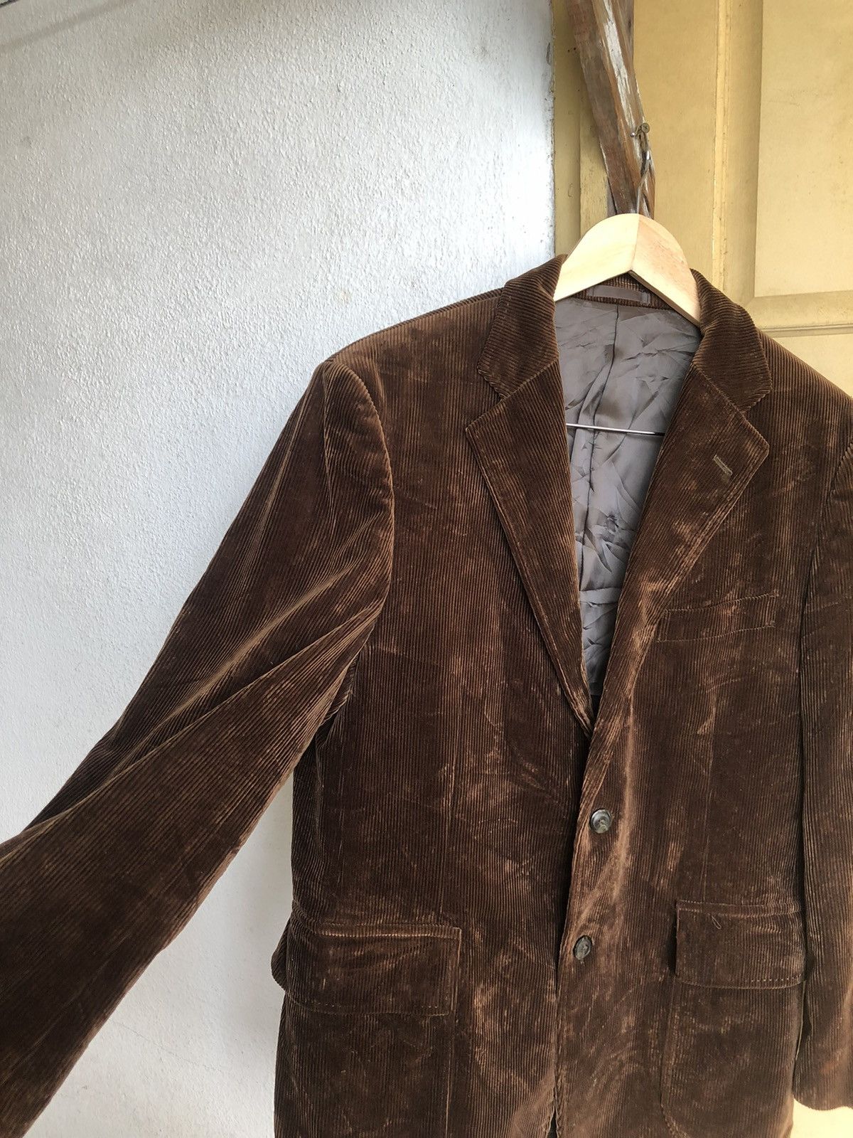 Burberry Vintage Burberry Corduroy Single Breasted Blazer Jacket Size US M / EU 48-50 / 2 - 9 Thumbnail