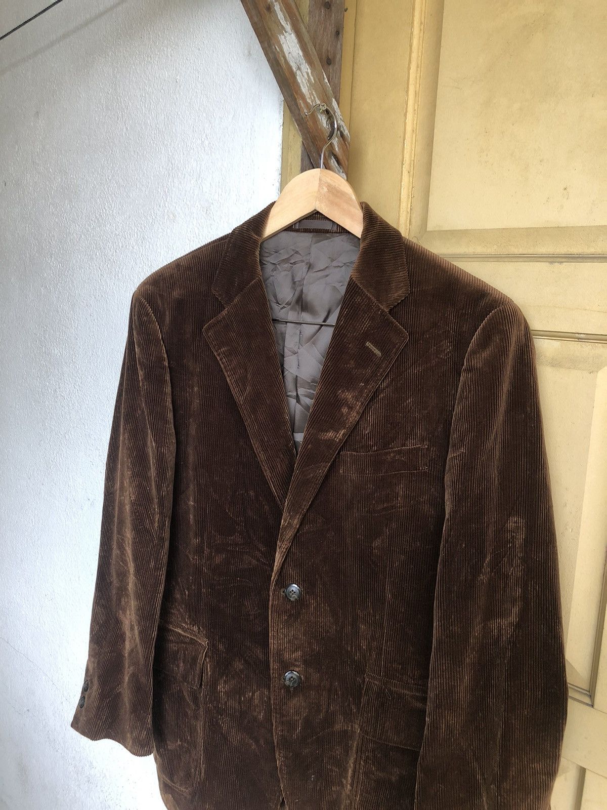 Burberry Vintage Burberry Corduroy Single Breasted Blazer Jacket Size US M / EU 48-50 / 2 - 3 Thumbnail