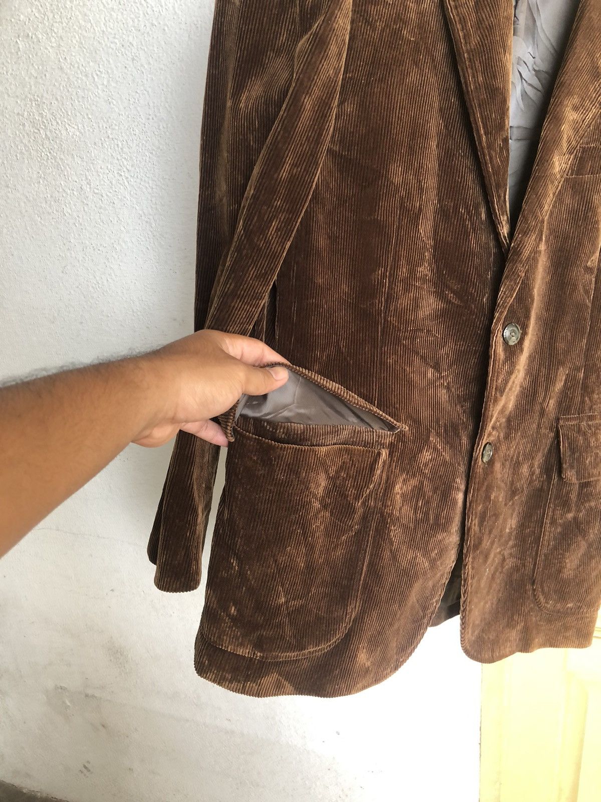 Burberry Vintage Burberry Corduroy Single Breasted Blazer Jacket Size US M / EU 48-50 / 2 - 10 Thumbnail