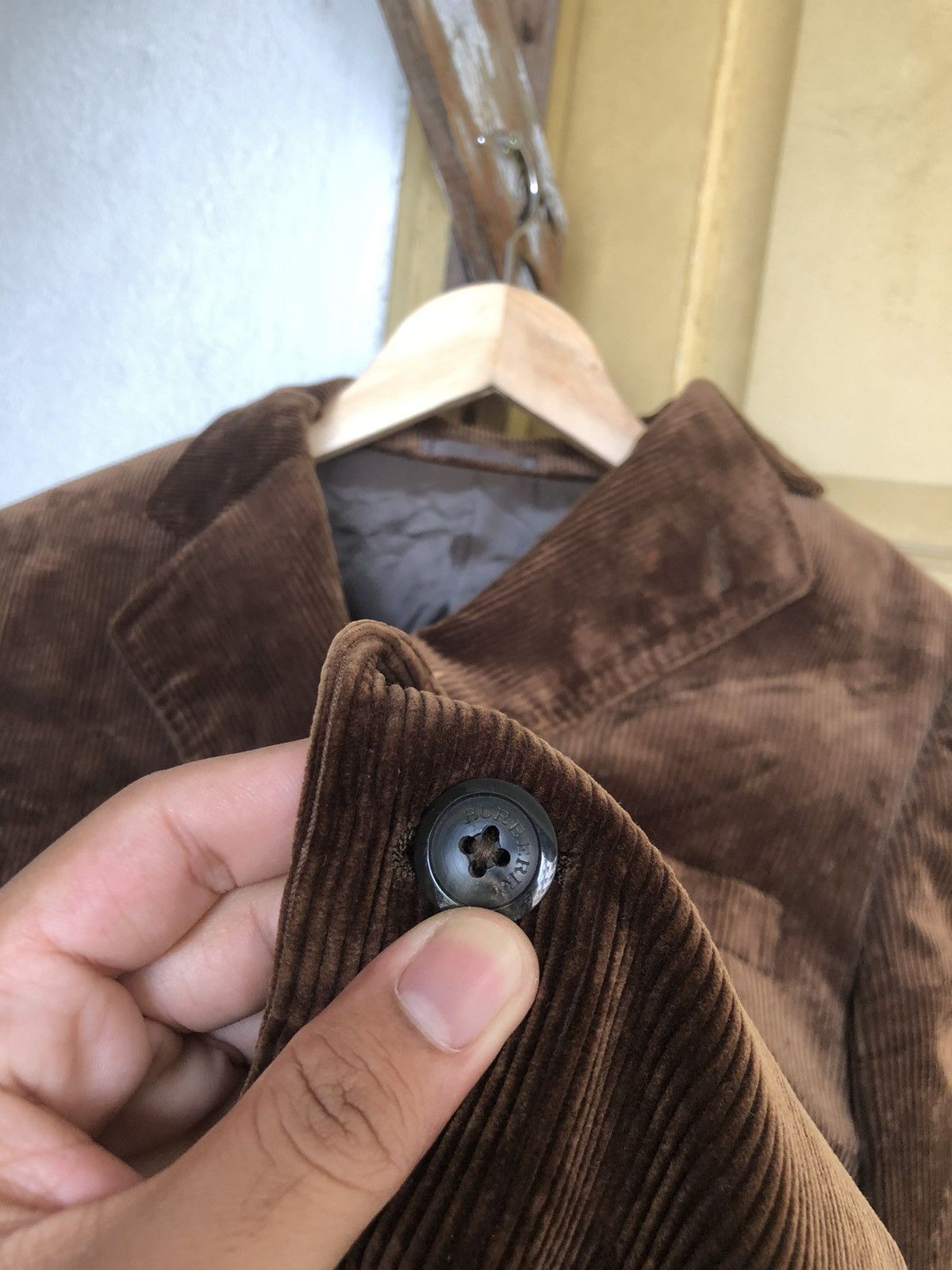 Burberry Vintage Burberry Corduroy Single Breasted Blazer Jacket Size US M / EU 48-50 / 2 - 5 Thumbnail