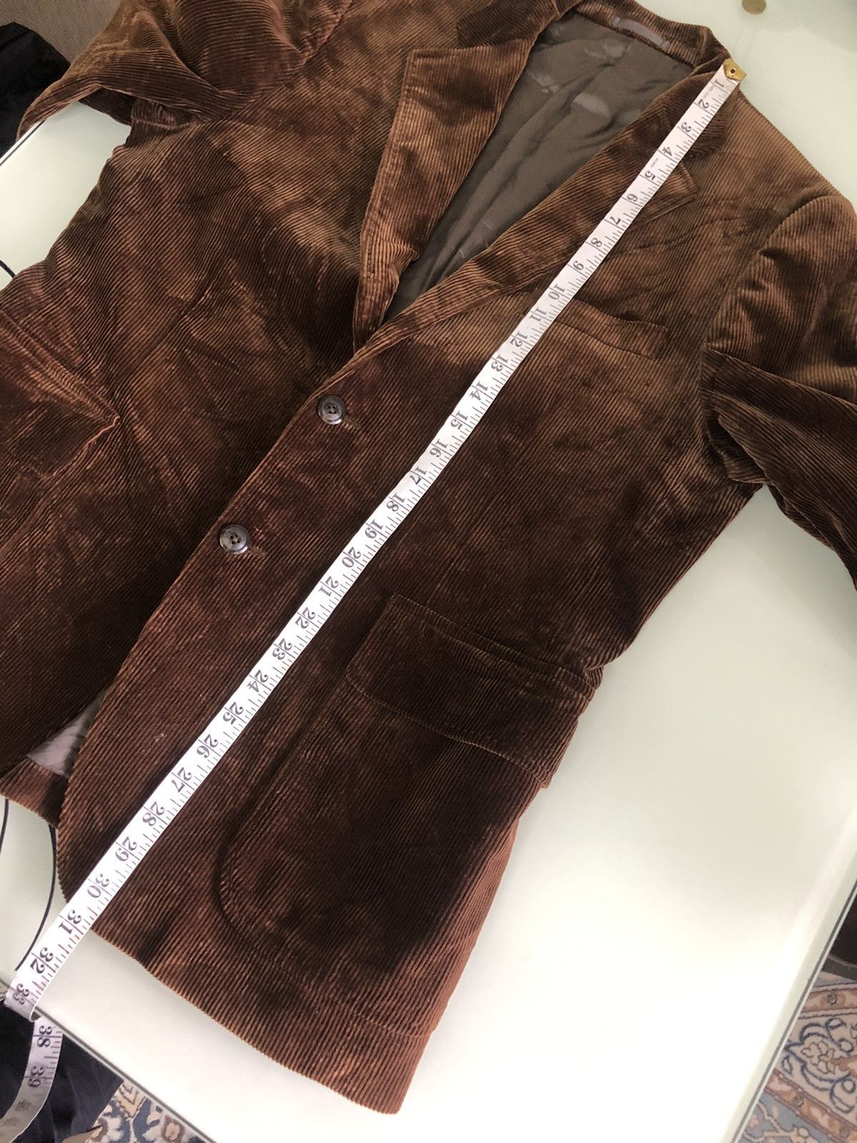 Burberry Vintage Burberry Corduroy Single Breasted Blazer Jacket Size US M / EU 48-50 / 2 - 21 Thumbnail