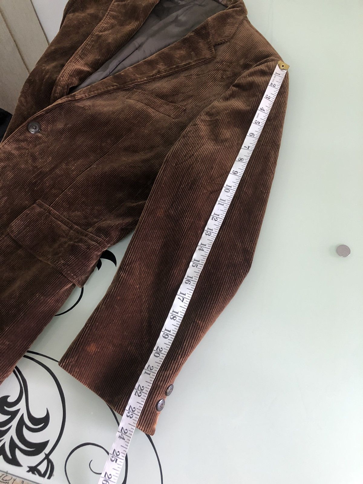 Burberry Vintage Burberry Corduroy Single Breasted Blazer Jacket Size US M / EU 48-50 / 2 - 23 Thumbnail