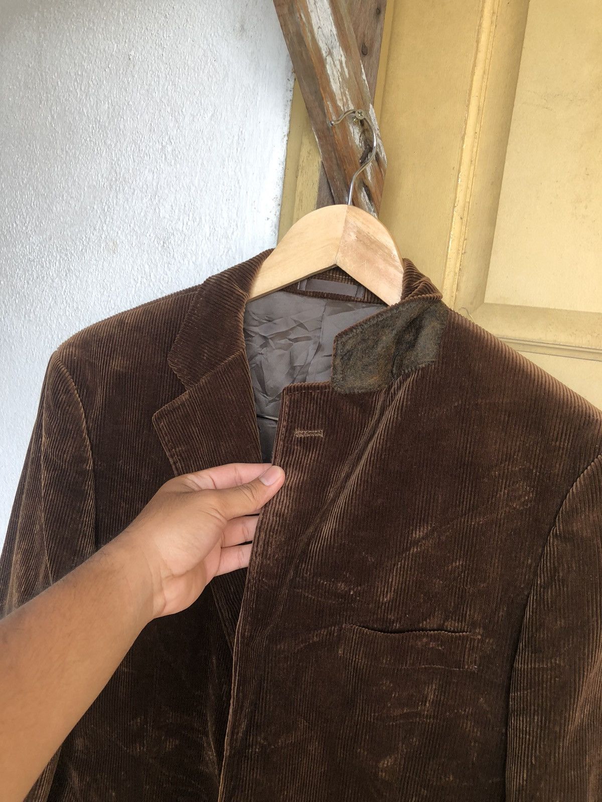Burberry Vintage Burberry Corduroy Single Breasted Blazer Jacket Size US M / EU 48-50 / 2 - 7 Thumbnail