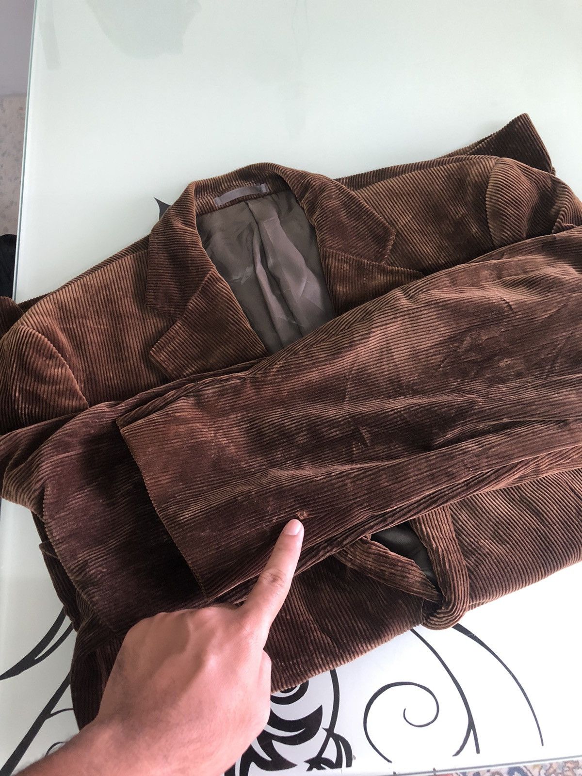 Burberry Vintage Burberry Corduroy Single Breasted Blazer Jacket Size US M / EU 48-50 / 2 - 18 Thumbnail