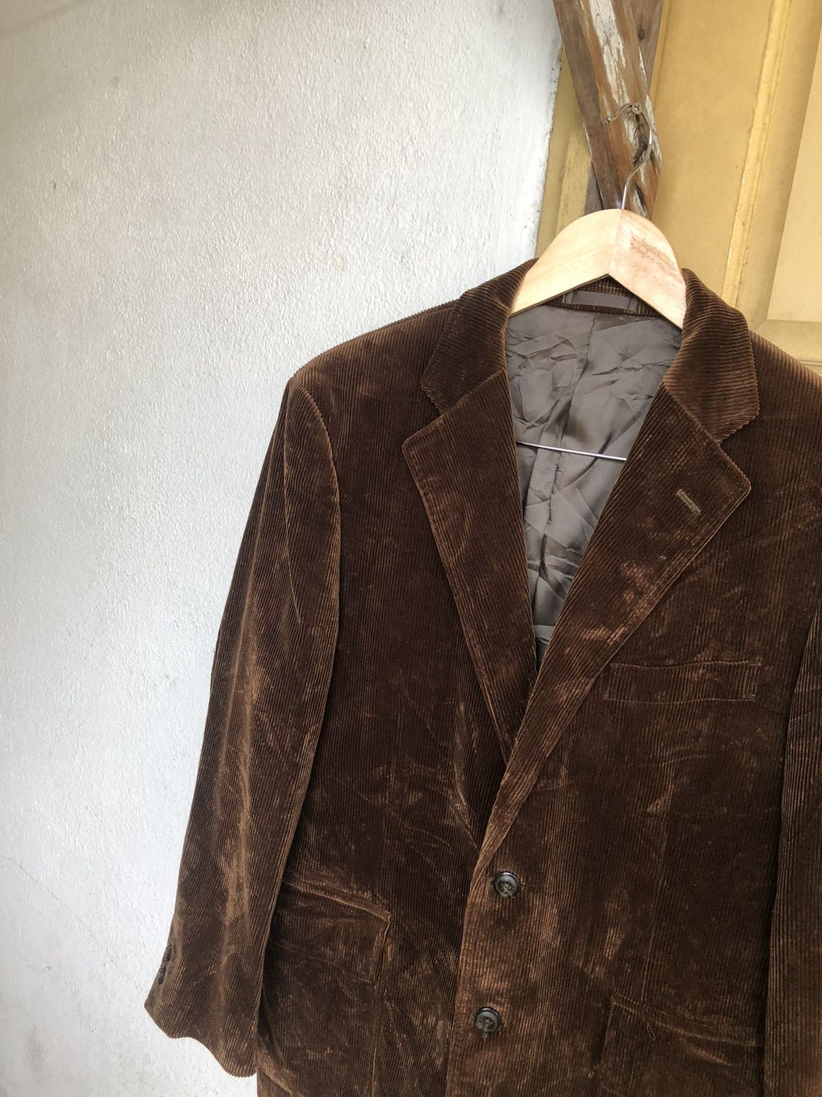 Burberry Vintage Burberry Corduroy Single Breasted Blazer Jacket Size US M / EU 48-50 / 2 - 8 Thumbnail