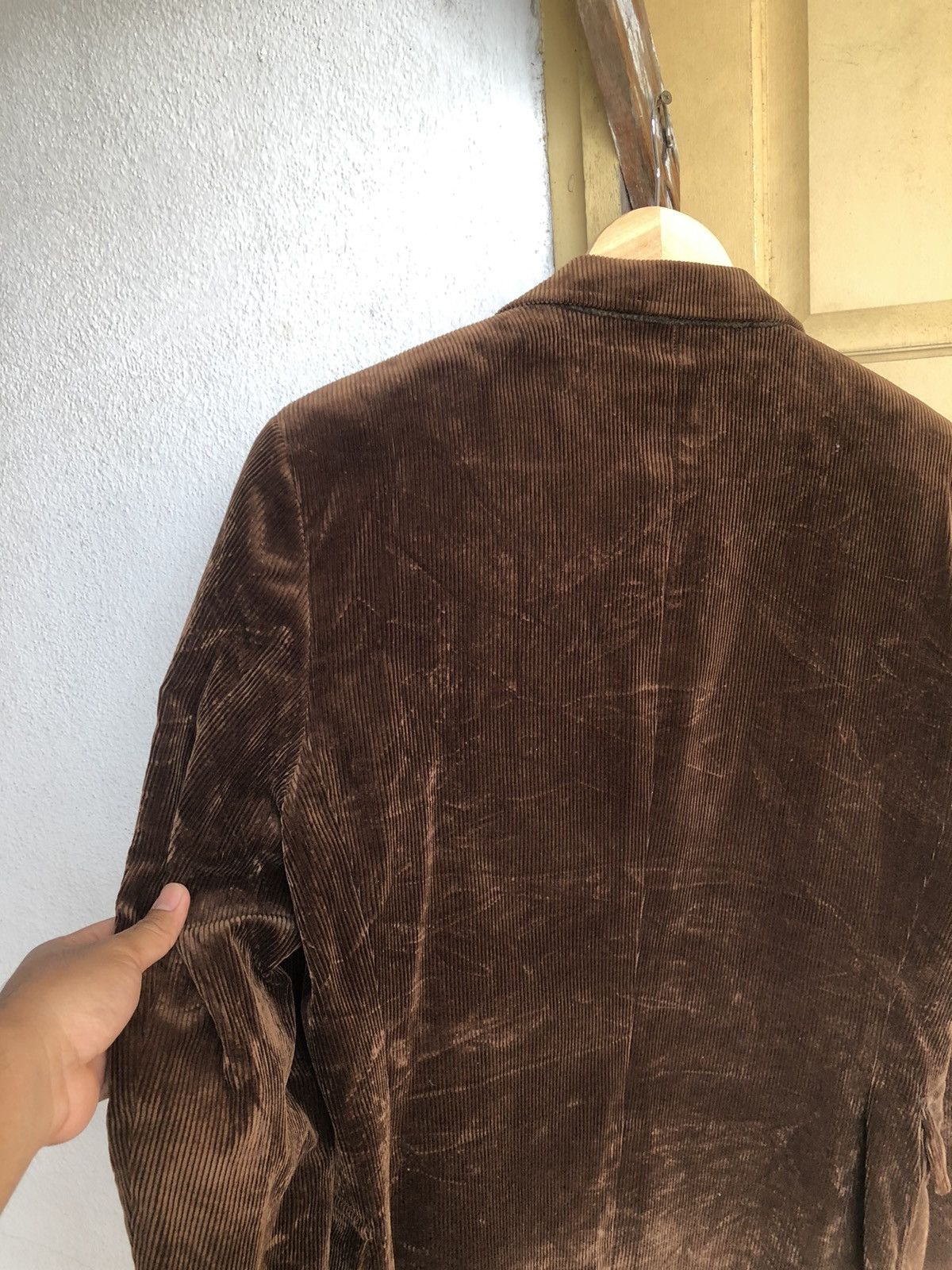 Burberry Vintage Burberry Corduroy Single Breasted Blazer Jacket Size US M / EU 48-50 / 2 - 17 Thumbnail