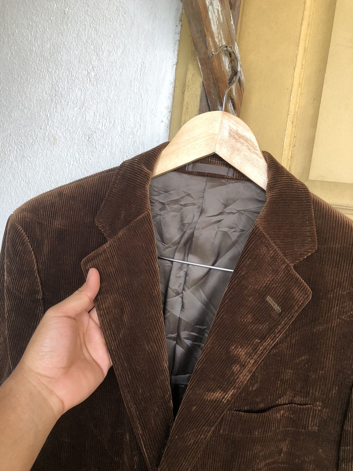 Burberry Vintage Burberry Corduroy Single Breasted Blazer Jacket Size US M / EU 48-50 / 2 - 6 Thumbnail