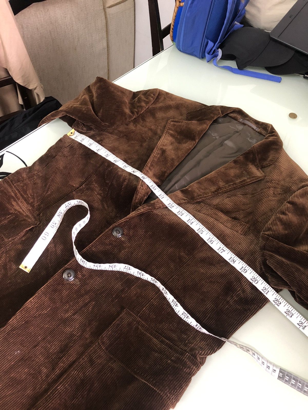 Burberry Vintage Burberry Corduroy Single Breasted Blazer Jacket Size US M / EU 48-50 / 2 - 20 Thumbnail