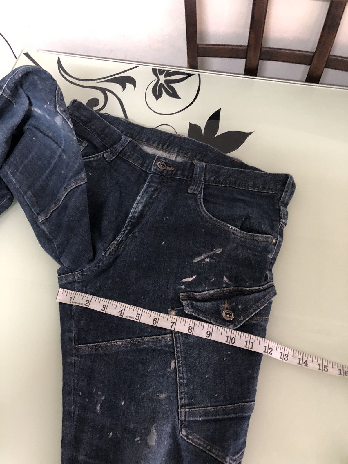 Vintage Vintage Burtle Paint Splatter Distressed Jeans Like Kapital Size US 32 / EU 48 - 17 Thumbnail