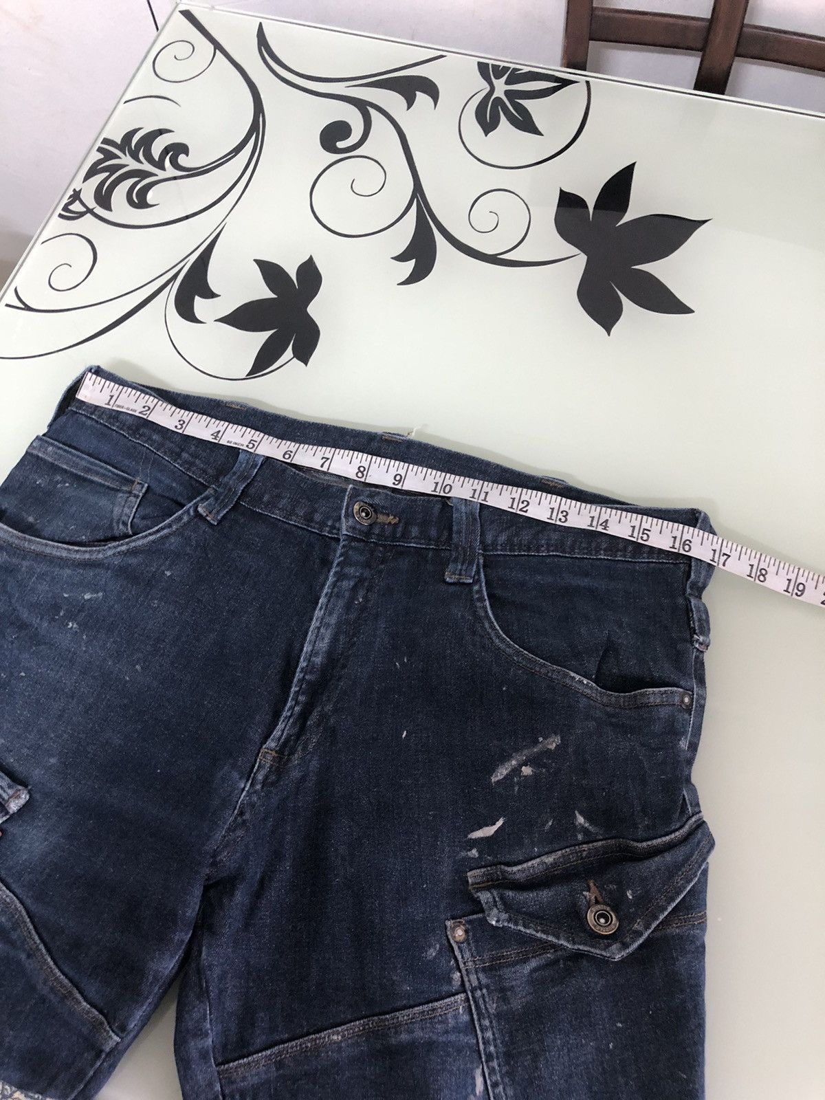 Vintage Vintage Burtle Paint Splatter Distressed Jeans Like Kapital Size US 32 / EU 48 - 15 Thumbnail