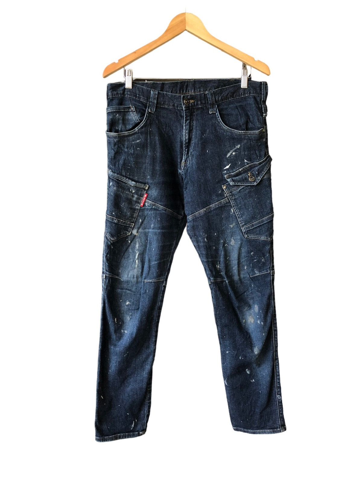 Vintage Vintage Burtle Paint Splatter Distressed Jeans Like Kapital Size US 32 / EU 48 - 1 Thumbnail