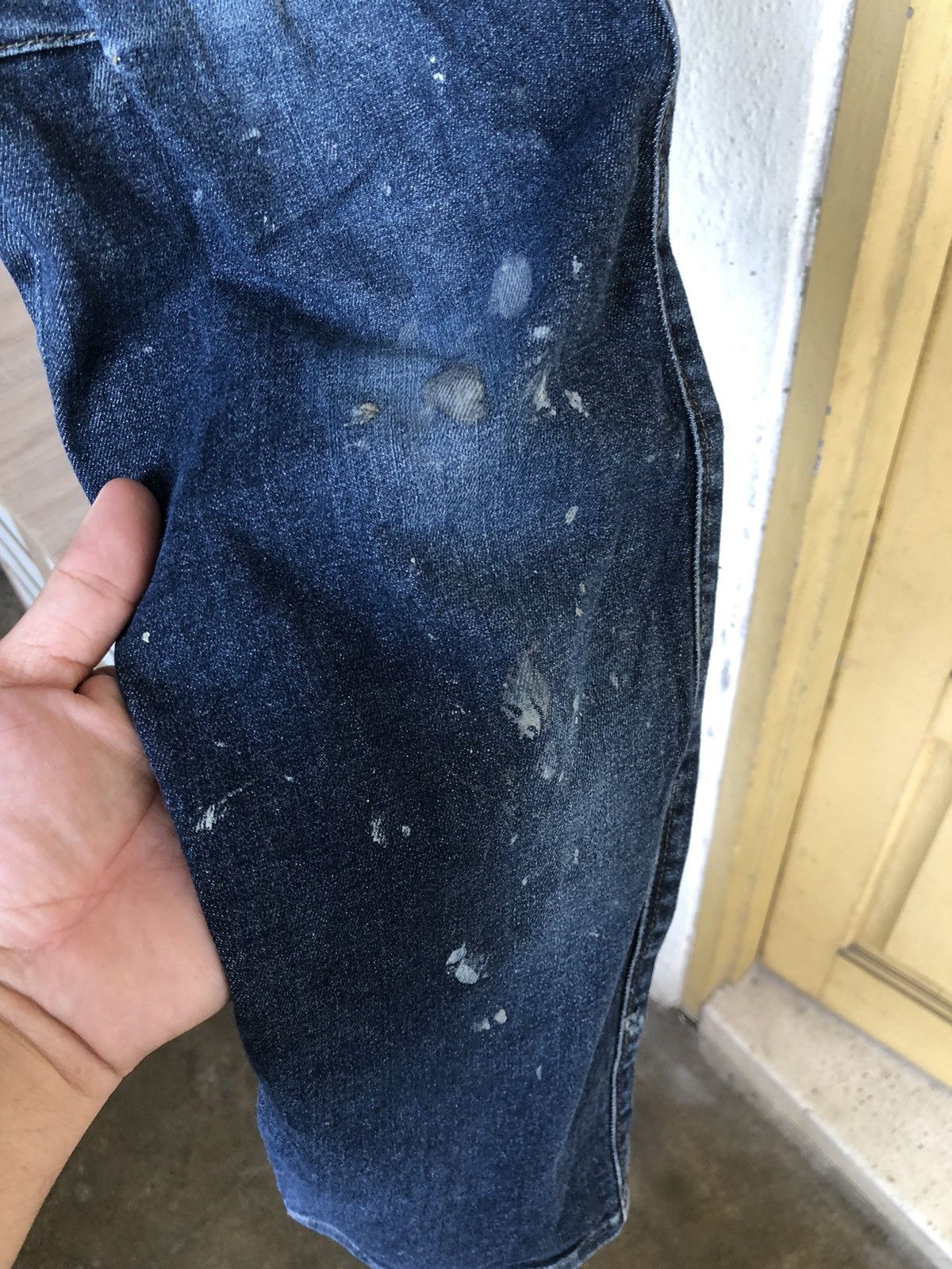 Vintage Vintage Burtle Paint Splatter Distressed Jeans Like Kapital Size US 32 / EU 48 - 9 Thumbnail