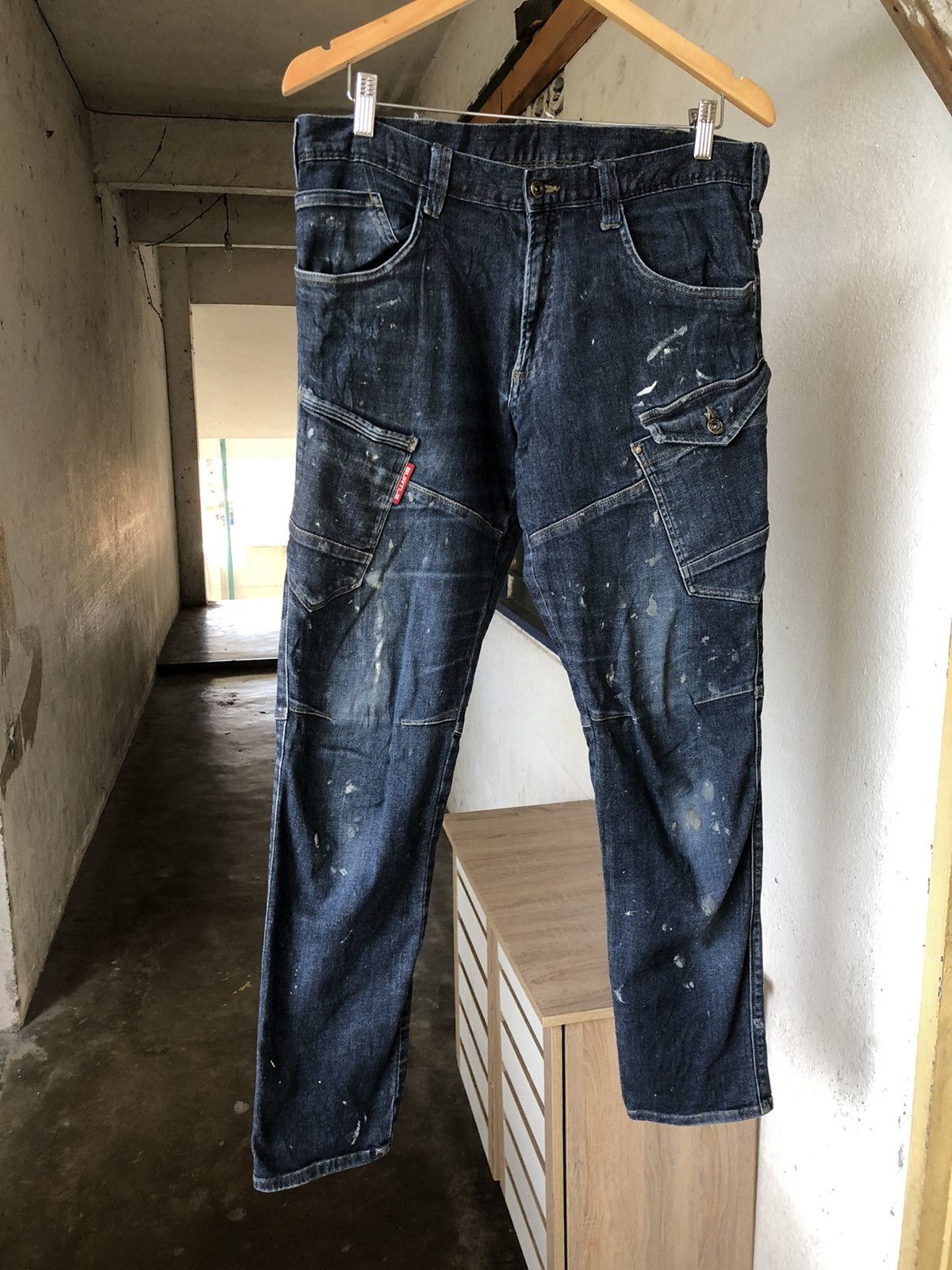 Vintage Vintage Burtle Paint Splatter Distressed Jeans Like Kapital Size US 32 / EU 48 - 5 Thumbnail