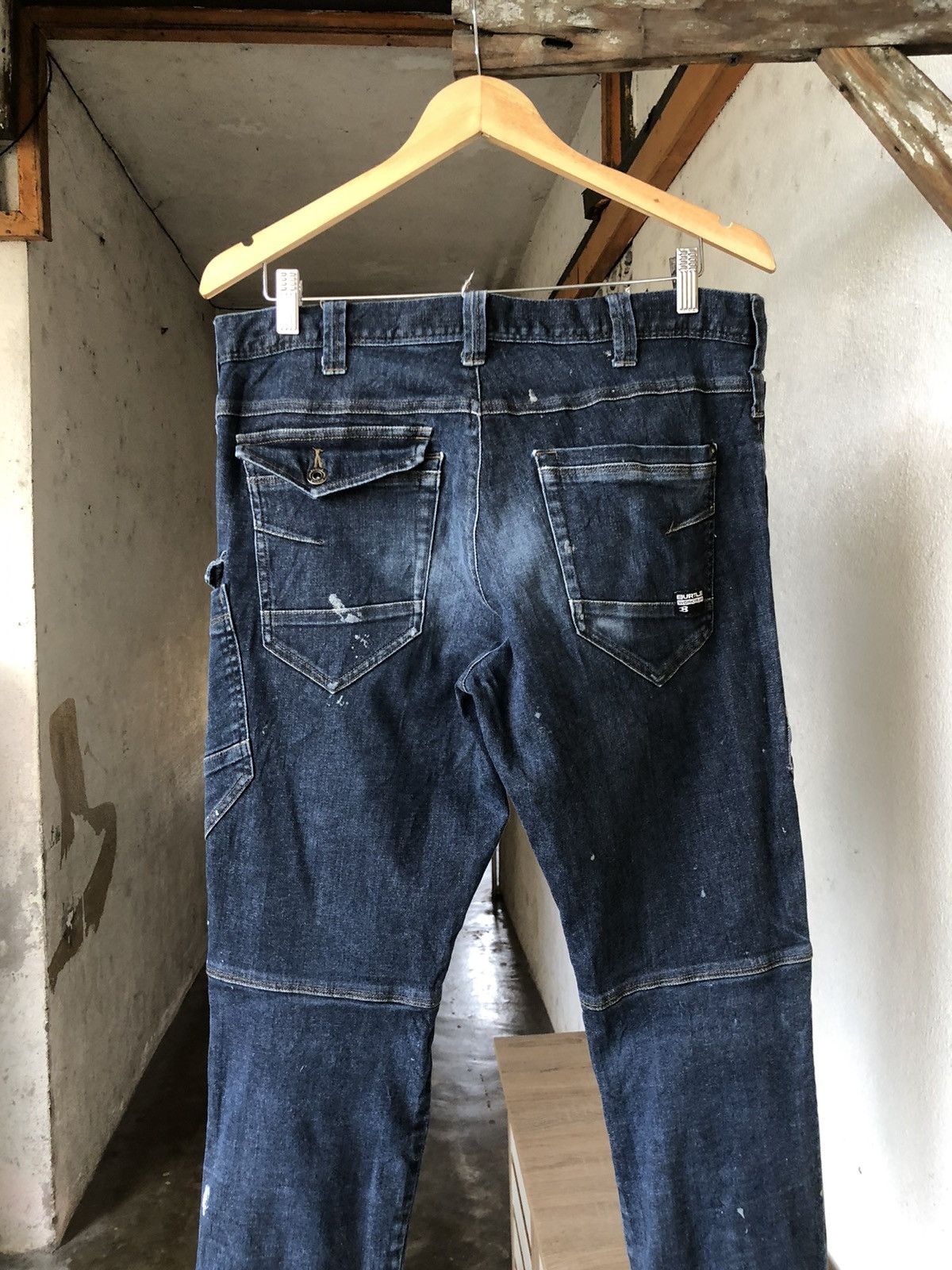 Vintage Vintage Burtle Paint Splatter Distressed Jeans Like Kapital Size US 32 / EU 48 - 11 Thumbnail