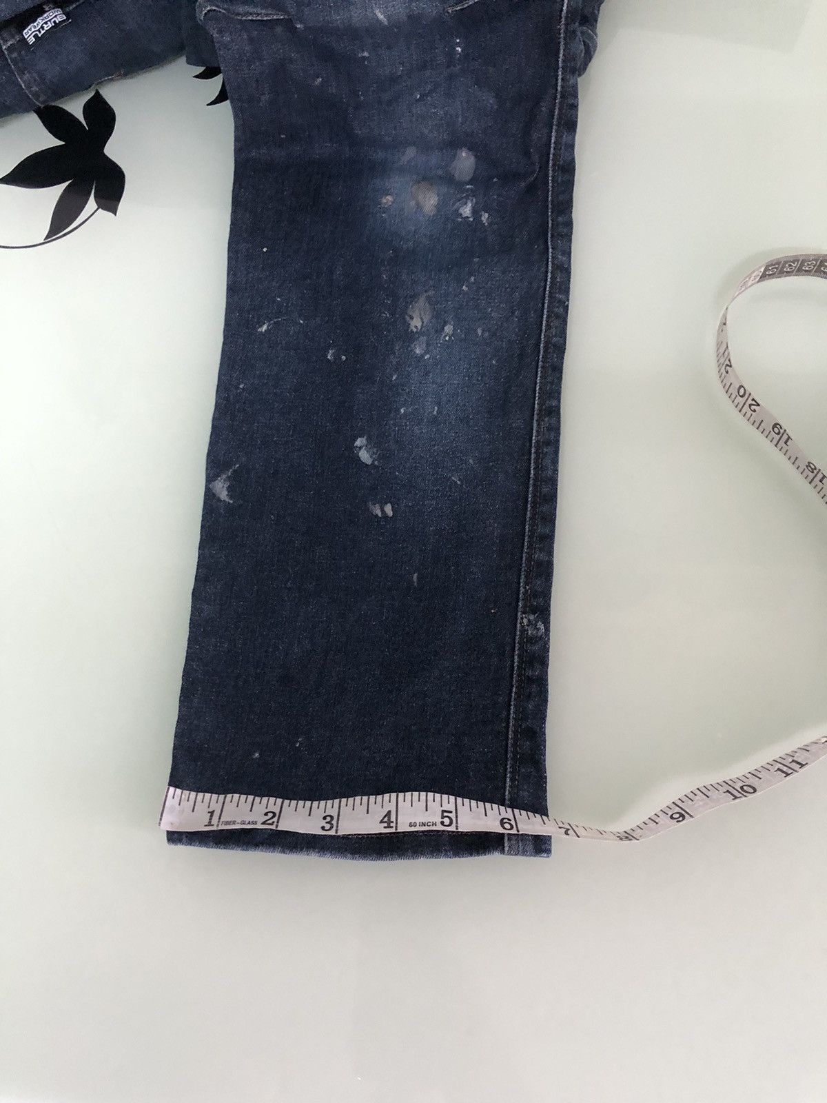 Vintage Vintage Burtle Paint Splatter Distressed Jeans Like Kapital Size US 32 / EU 48 - 19 Thumbnail