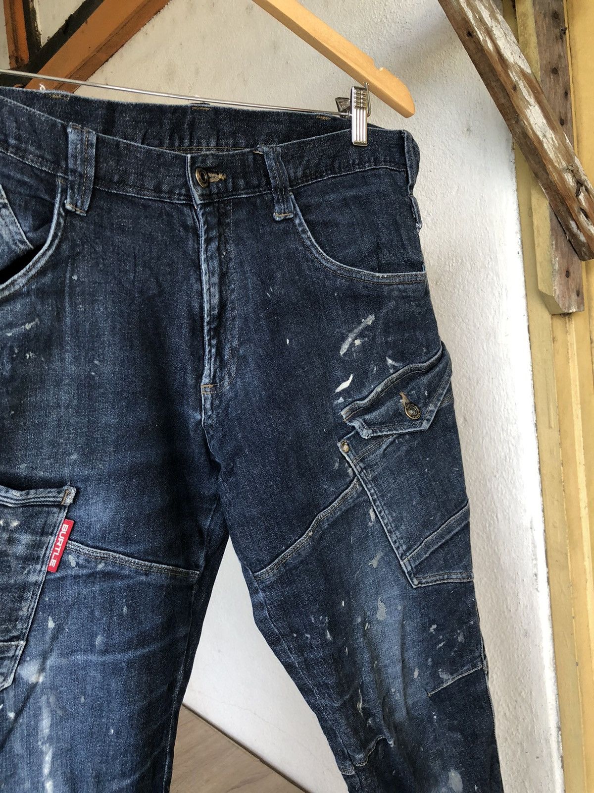 Vintage Vintage Burtle Paint Splatter Distressed Jeans Like Kapital Size US 32 / EU 48 - 7 Thumbnail