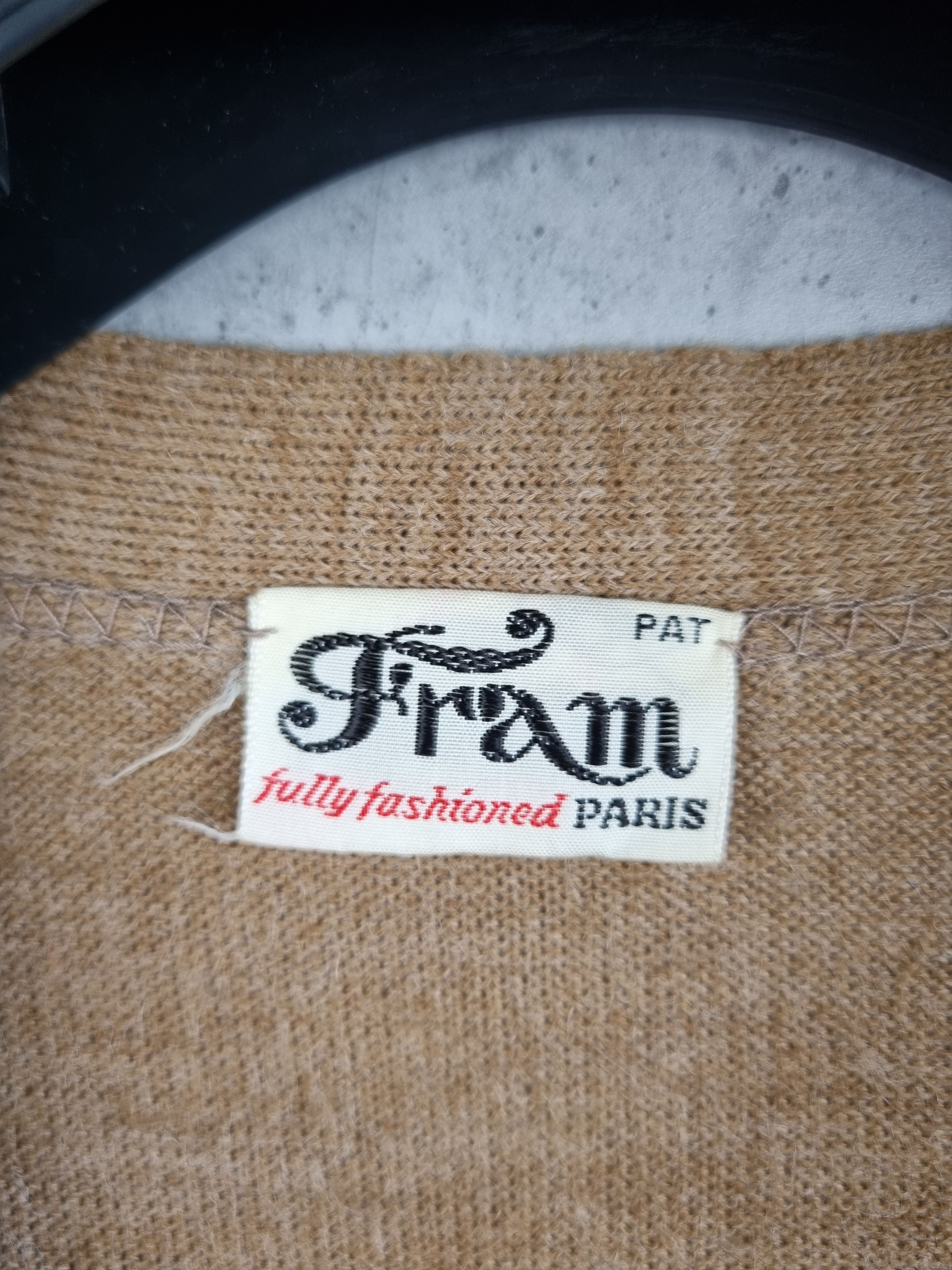 Le Laboureur × Vetra 60 Marquee Déposée France Fram Vintage Wool Cardigan Size US M / EU 48-50 / 2 - 7 Thumbnail