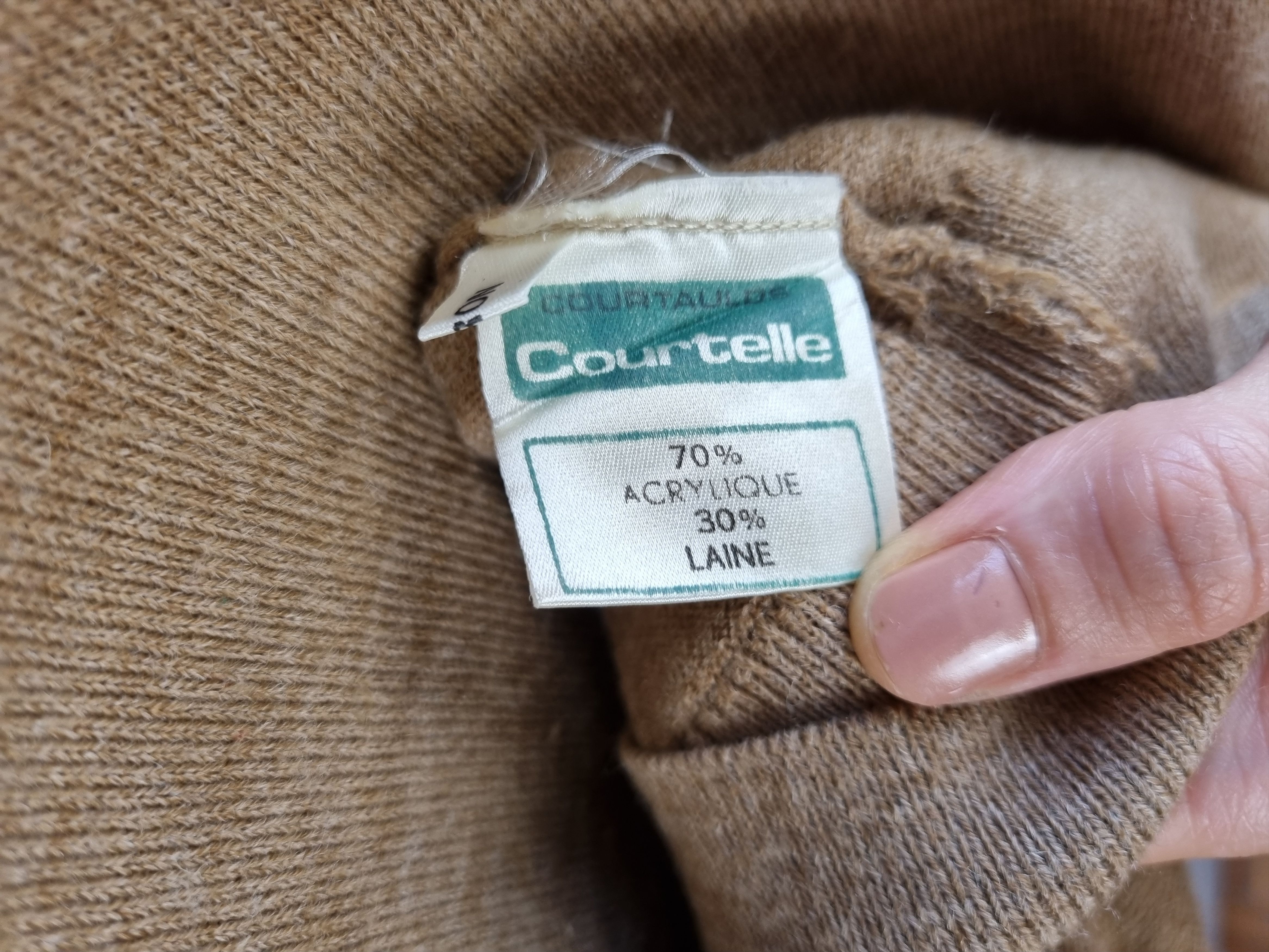 Le Laboureur × Vetra 60 Marquee Déposée France Fram Vintage Wool Cardigan Size US M / EU 48-50 / 2 - 9 Thumbnail
