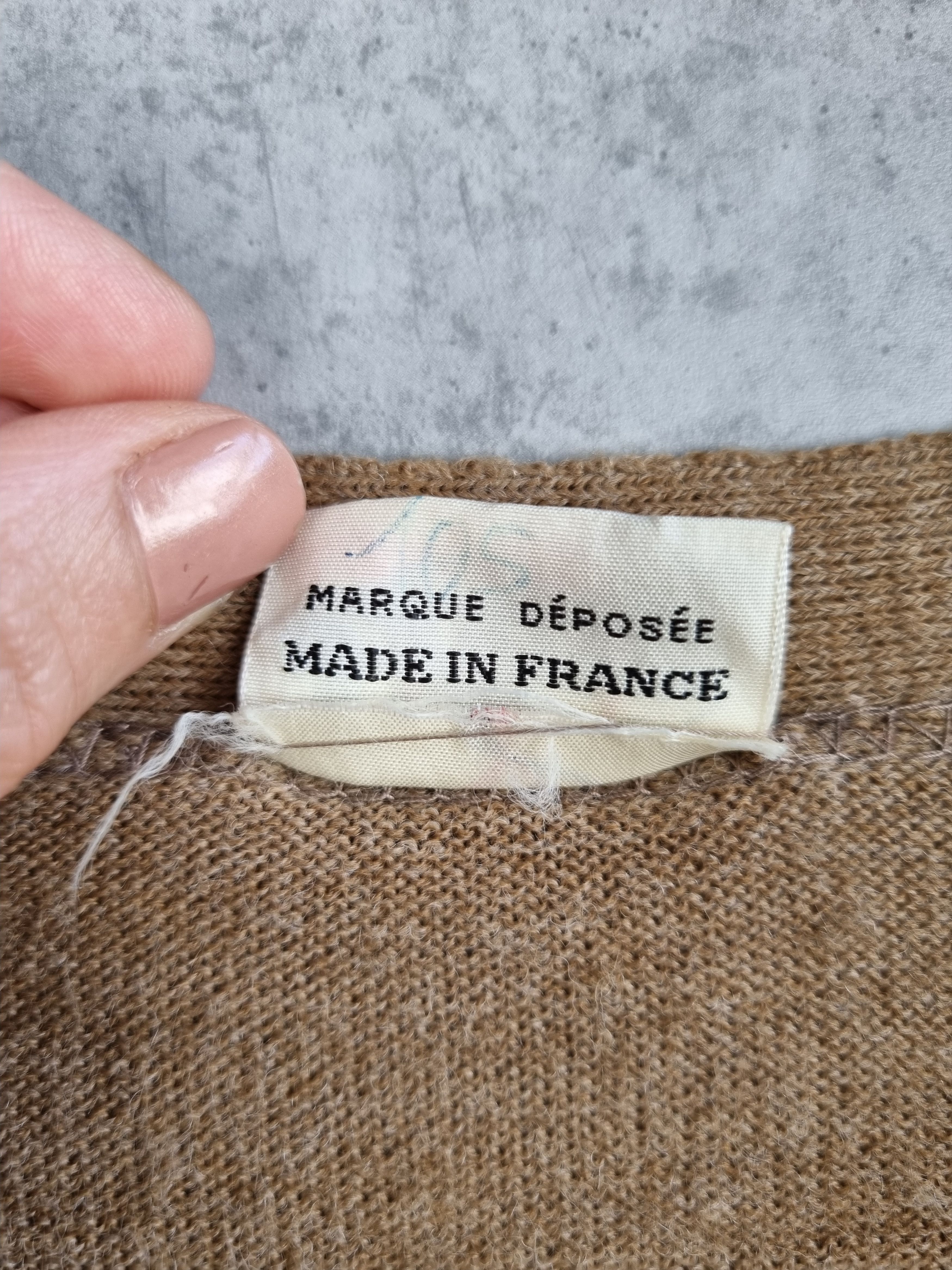Le Laboureur × Vetra 60 Marquee Déposée France Fram Vintage Wool Cardigan Size US M / EU 48-50 / 2 - 8 Thumbnail