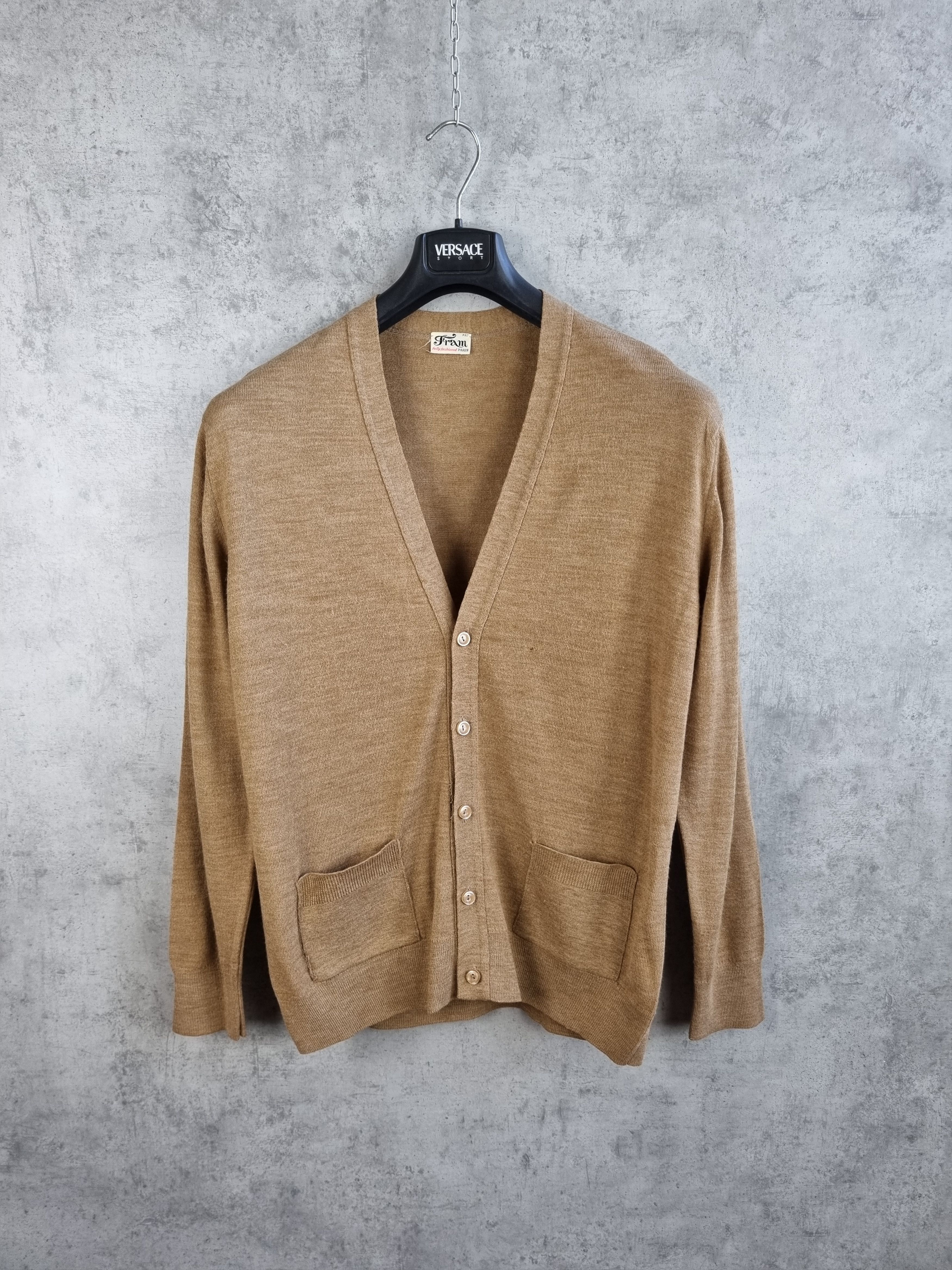Le Laboureur × Vetra 60 Marquee Déposée France Fram Vintage Wool Cardigan Size US M / EU 48-50 / 2 - 2 Thumbnail