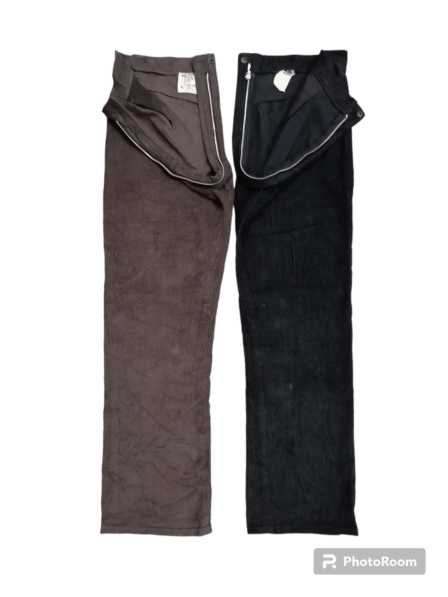 20471120 × Japanese Brand Japan Brand Split Two Tone Couldroy Pants Size US 34 / EU 50 - 1 Thumbnail