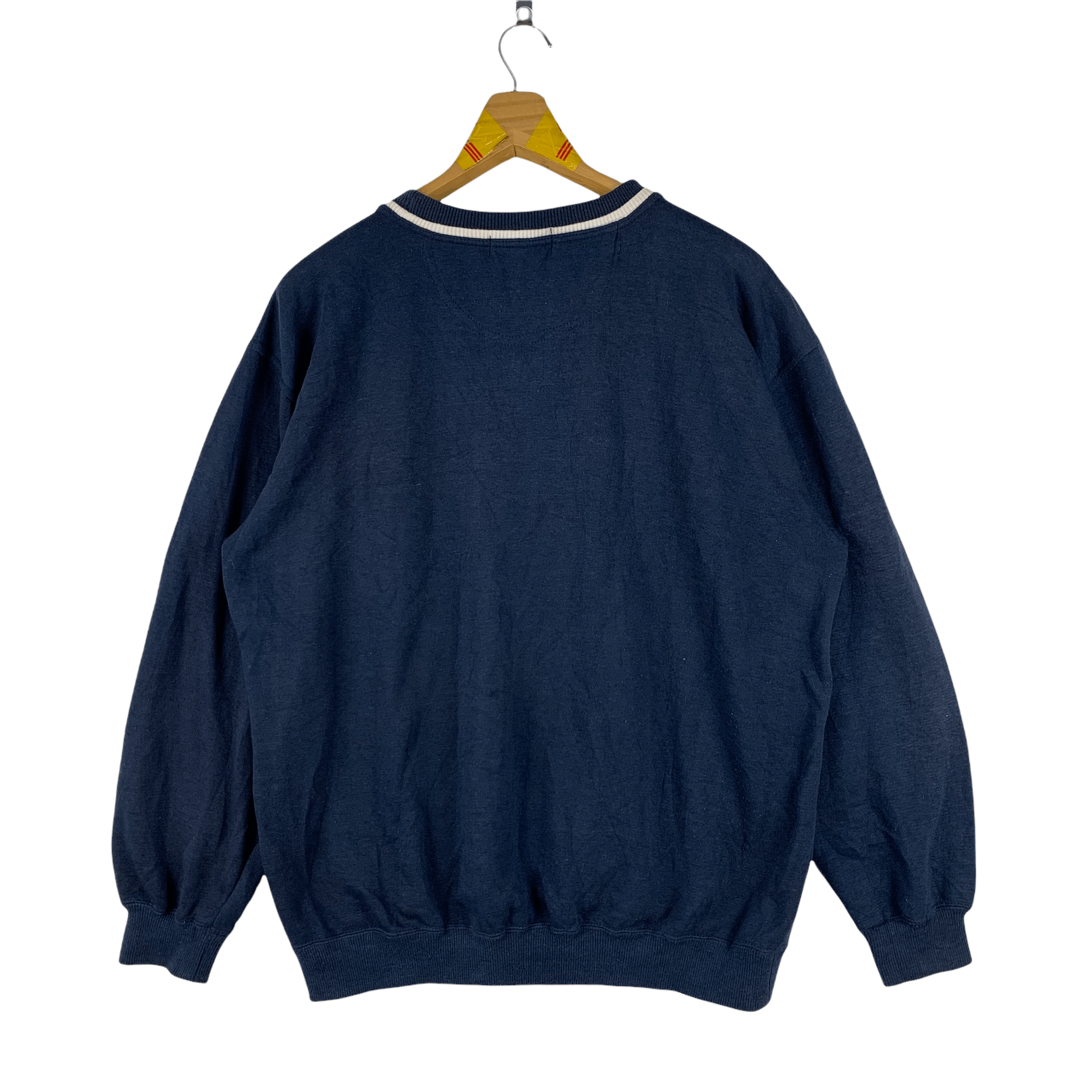 Vintage 90's Andre Valentino Paris Big Logo Sweatshirts #3633-127 Size US L / EU 52-54 / 3 - 7 Thumbnail