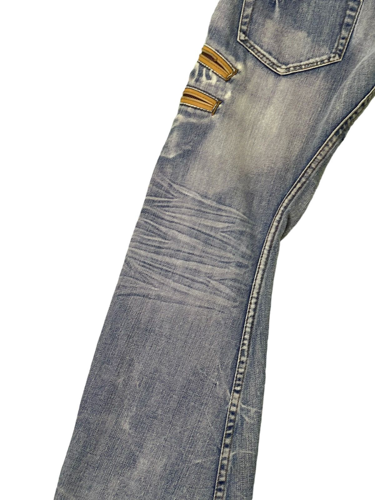 Japanese Brand Flare Jeans Rattletrap Distress Curv Leg Low Rise 2🟦1 Size US 29 - 18 Thumbnail