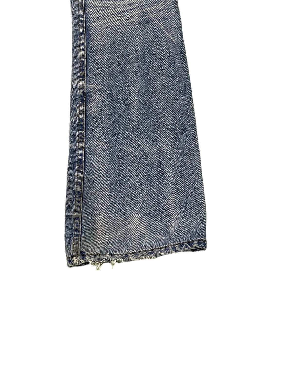 Japanese Brand Flare Jeans Rattletrap Distress Curv Leg Low Rise 2🟦1 Size US 29 - 16 Thumbnail