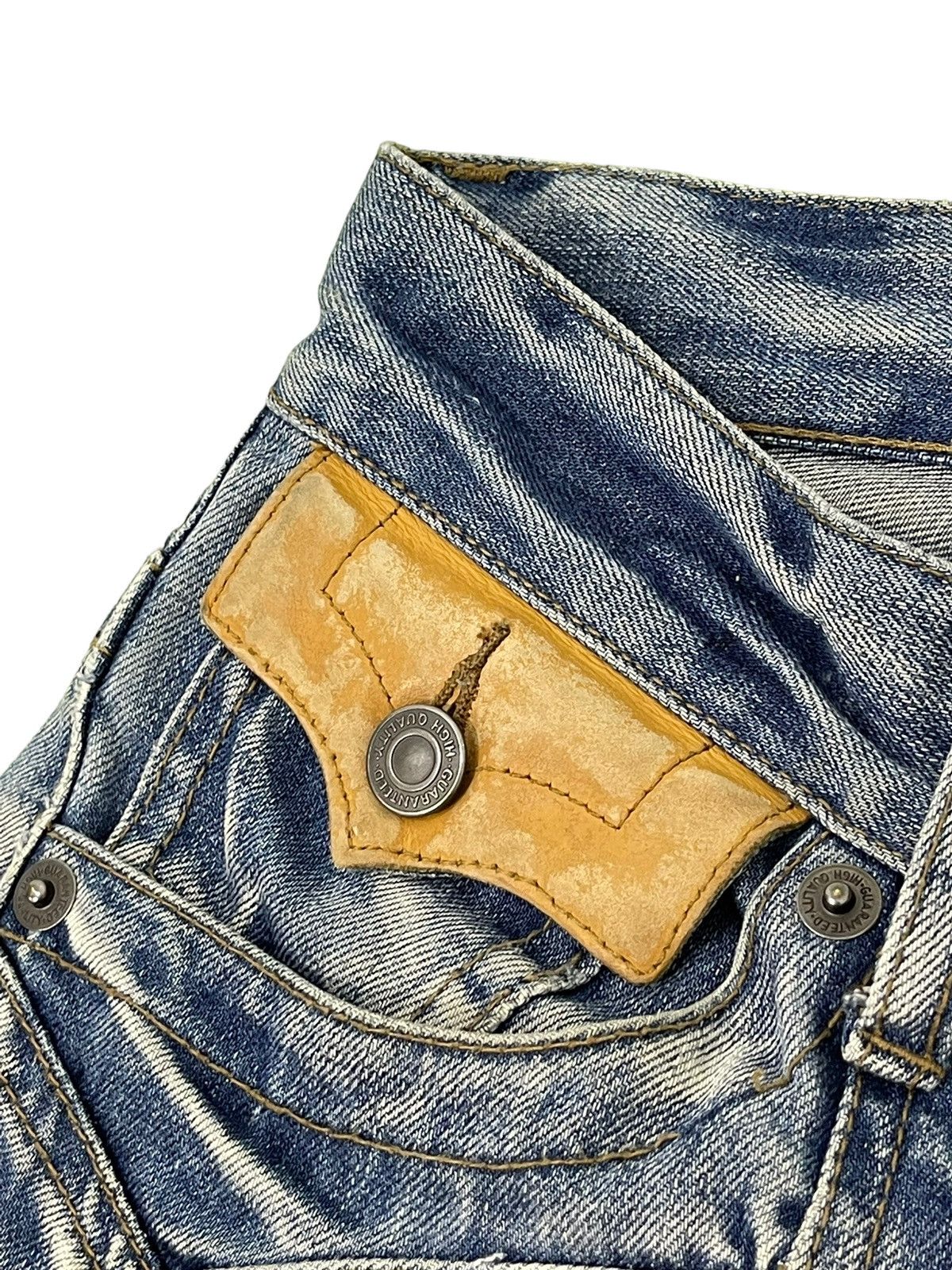 Japanese Brand Flare Jeans Rattletrap Distress Curv Leg Low Rise 2🟦1 Size US 29 - 10 Thumbnail
