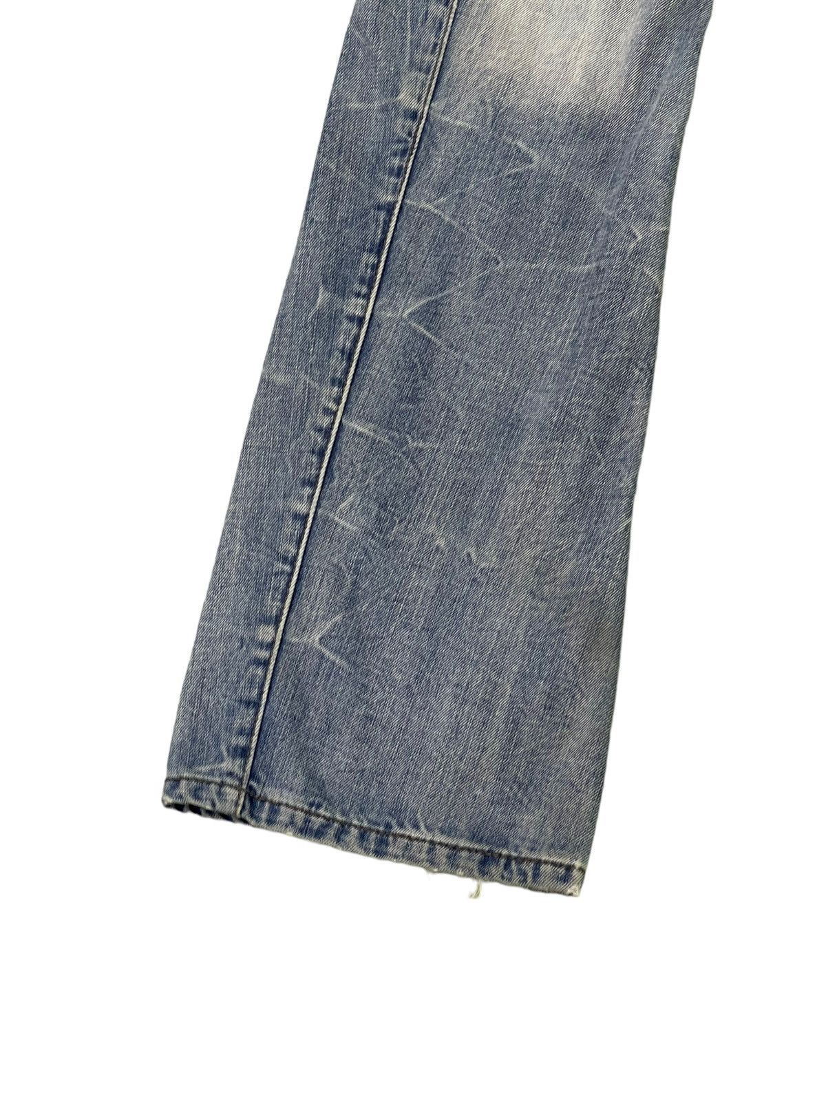 Japanese Brand Flare Jeans Rattletrap Distress Curv Leg Low Rise 2🟦1 Size US 29 - 5 Thumbnail