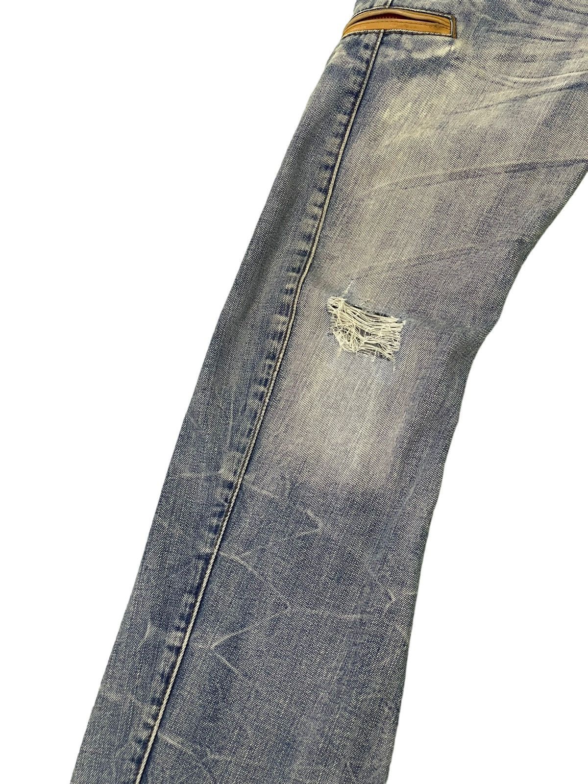 Japanese Brand Flare Jeans Rattletrap Distress Curv Leg Low Rise 2🟦1 Size US 29 - 6 Thumbnail