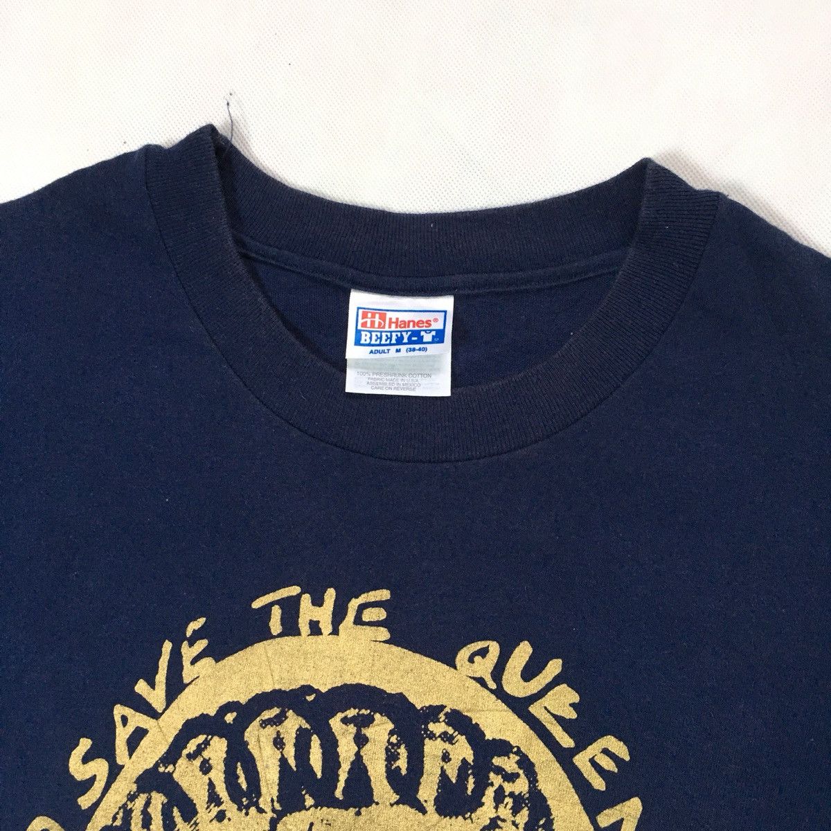 Band Tees × Hanes × Vintage Rare! Vintage 90s Sex Pistols Jamie Reid God Save Queen Tee Size US M / EU 48-50 / 2 - 5 Thumbnail