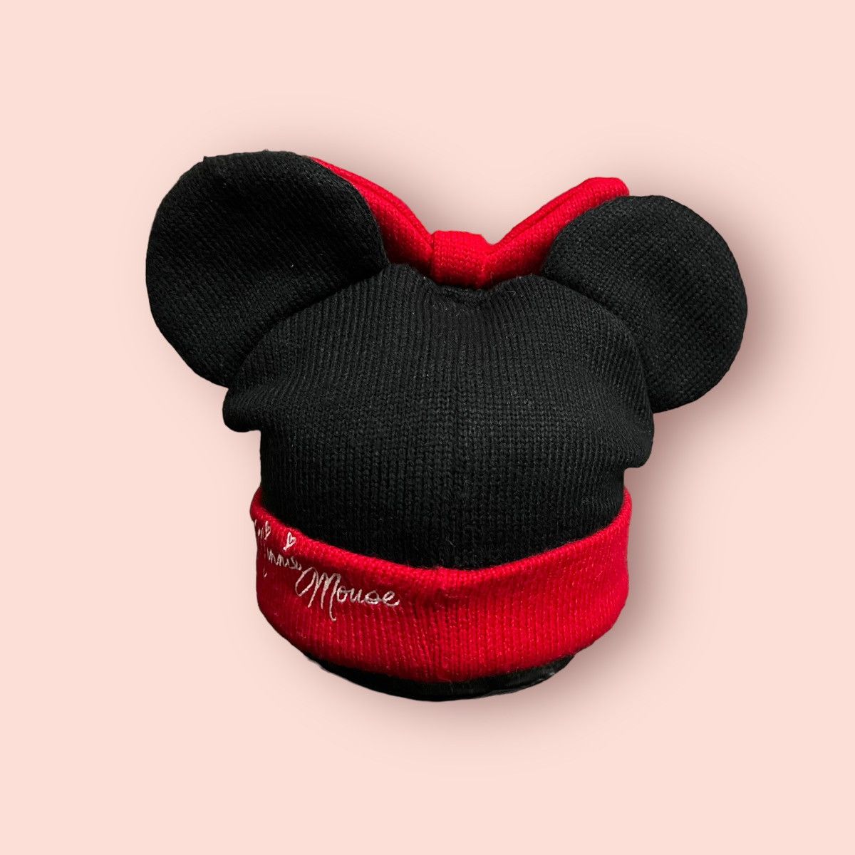 Disney × Japanese Brand × Mickey Mouse VINTAGE TOKYO DISNEY MINNIE MOUSE EARS BEANIE Size ONE SIZE - 6 Thumbnail