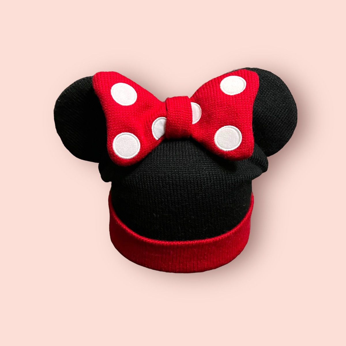 Disney × Japanese Brand × Mickey Mouse VINTAGE TOKYO DISNEY MINNIE MOUSE EARS BEANIE Size ONE SIZE - 4 Thumbnail