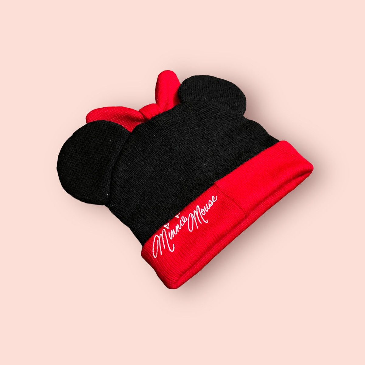 Disney × Japanese Brand × Mickey Mouse VINTAGE TOKYO DISNEY MINNIE MOUSE EARS BEANIE Size ONE SIZE - 14 Thumbnail