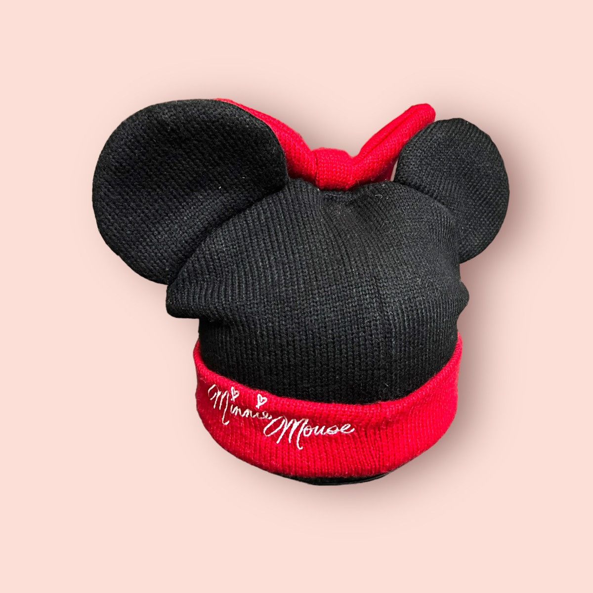 Disney × Japanese Brand × Mickey Mouse VINTAGE TOKYO DISNEY MINNIE MOUSE EARS BEANIE Size ONE SIZE - 3 Thumbnail