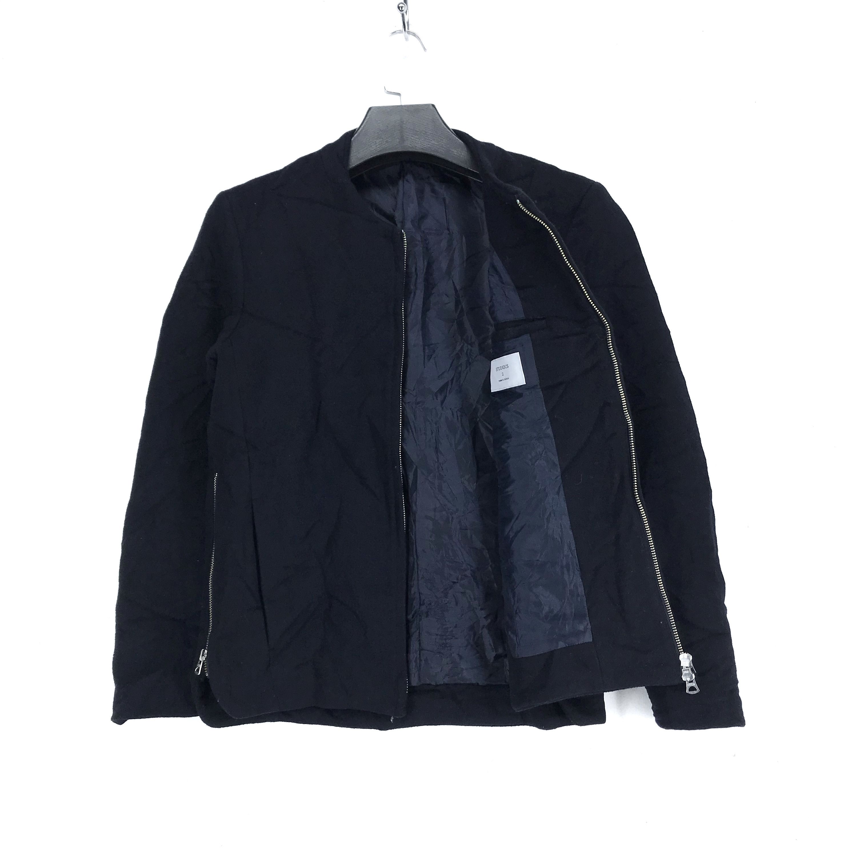 STUDIOUS Studious Made in Japan Wool Zipper Jacket Size 2 #2575-101 Size US S / EU 44-46 / 1 - 5 Thumbnail
