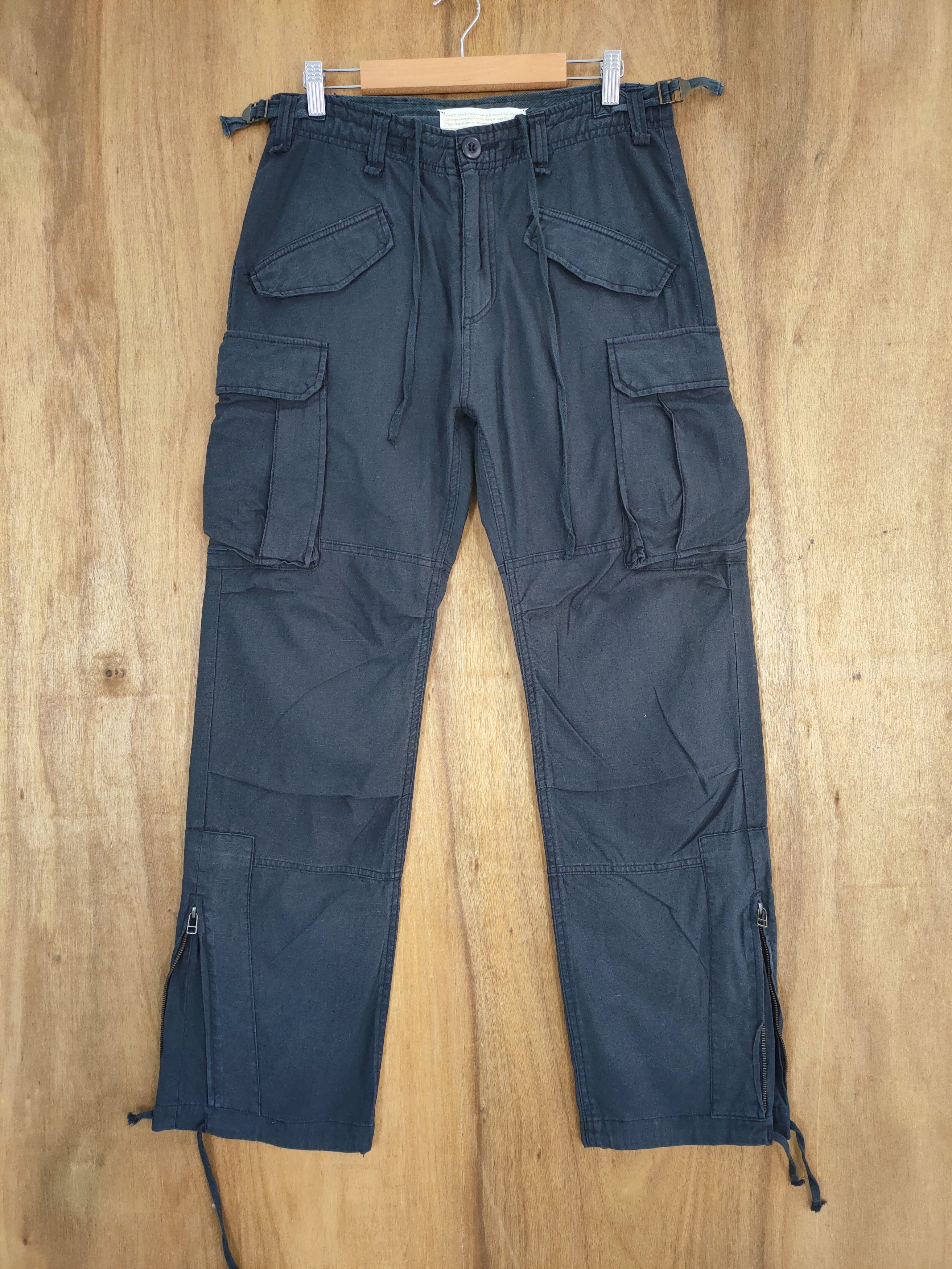Japanese Brand VINTAGE MANGROVE BONDAGE CARGO PANTS Size US 32 / EU 48 - 1 Thumbnail