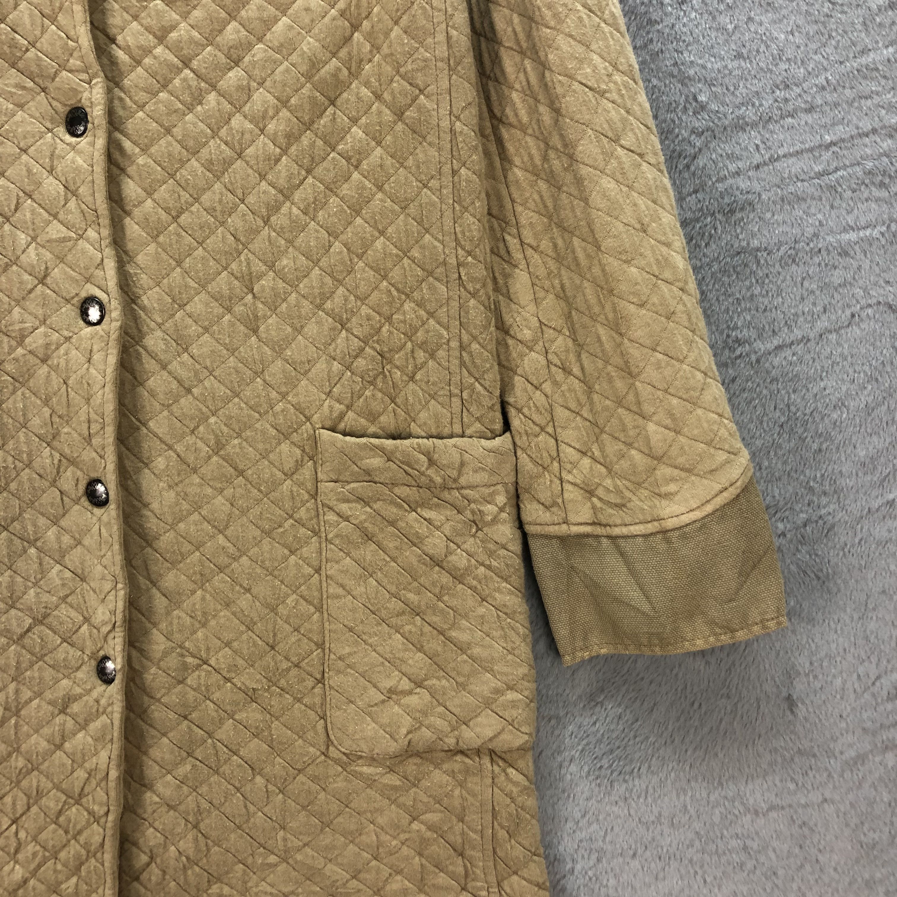 Japanese Brand CHARPENTIER ARMEN QUILTED LONG COAT JACKET #6709-80 Size S / US 4 / IT 40 - 6 Thumbnail