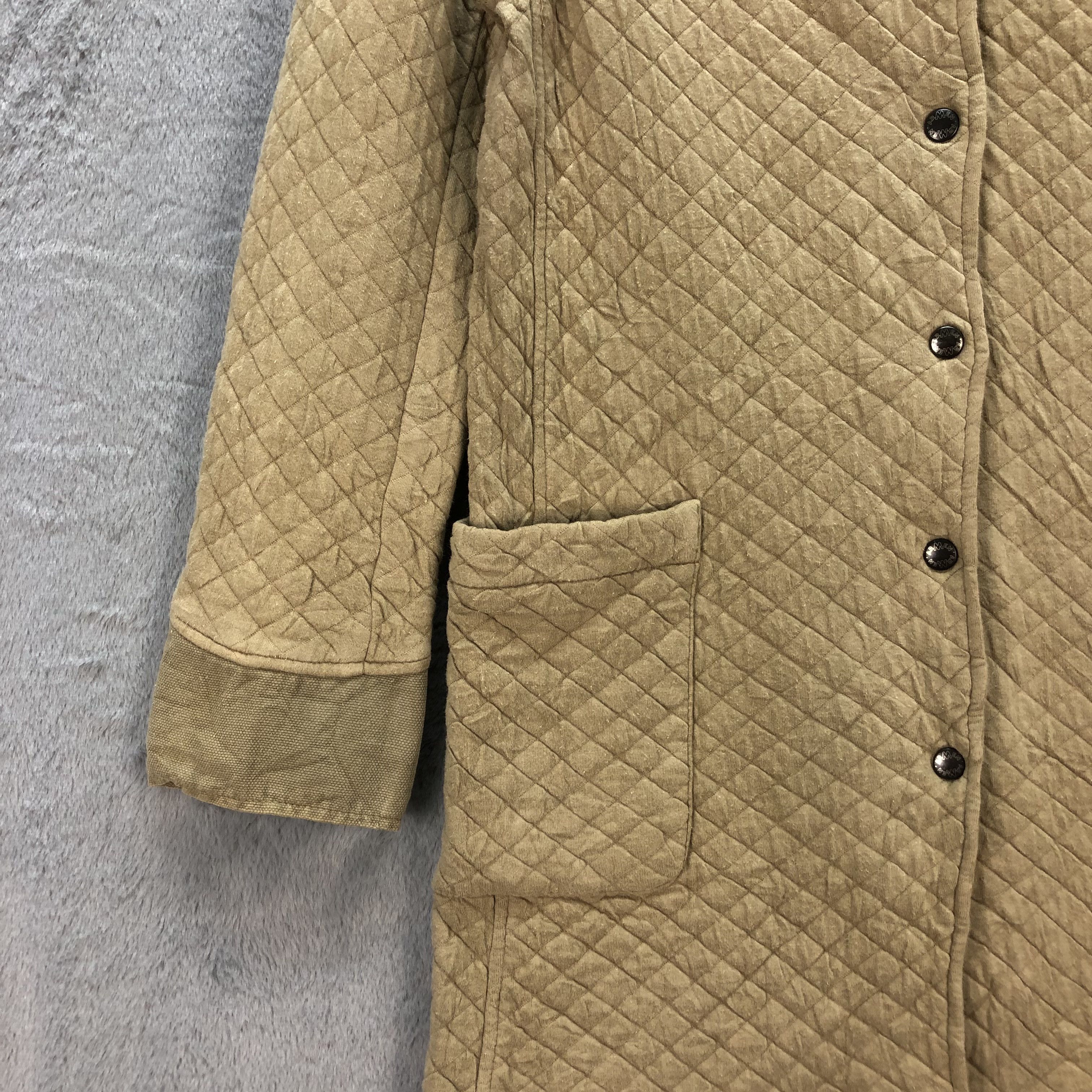 Japanese Brand CHARPENTIER ARMEN QUILTED LONG COAT JACKET #6709-80 Size S / US 4 / IT 40 - 5 Thumbnail