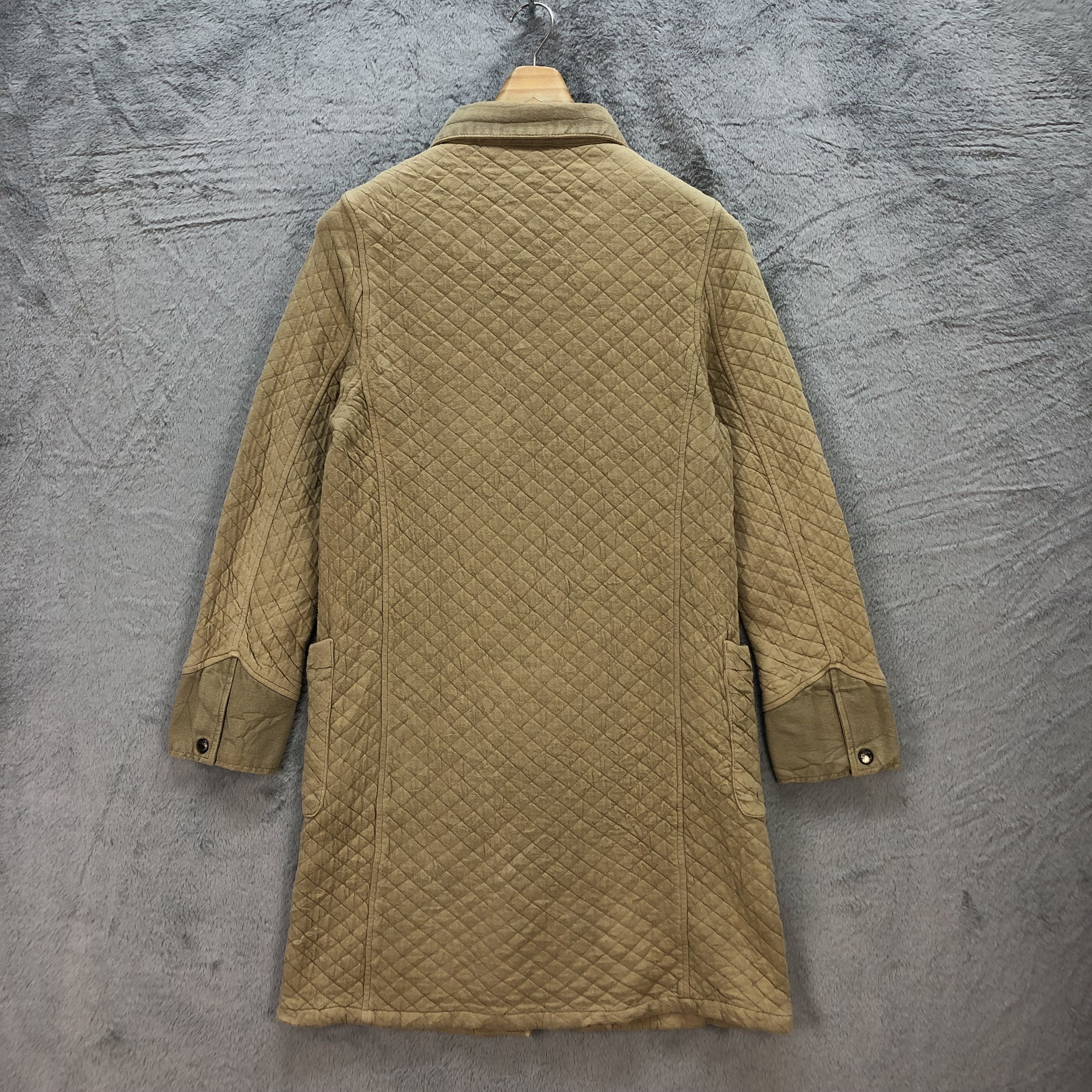 Japanese Brand CHARPENTIER ARMEN QUILTED LONG COAT JACKET #6709-80 Size S / US 4 / IT 40 - 11 Thumbnail