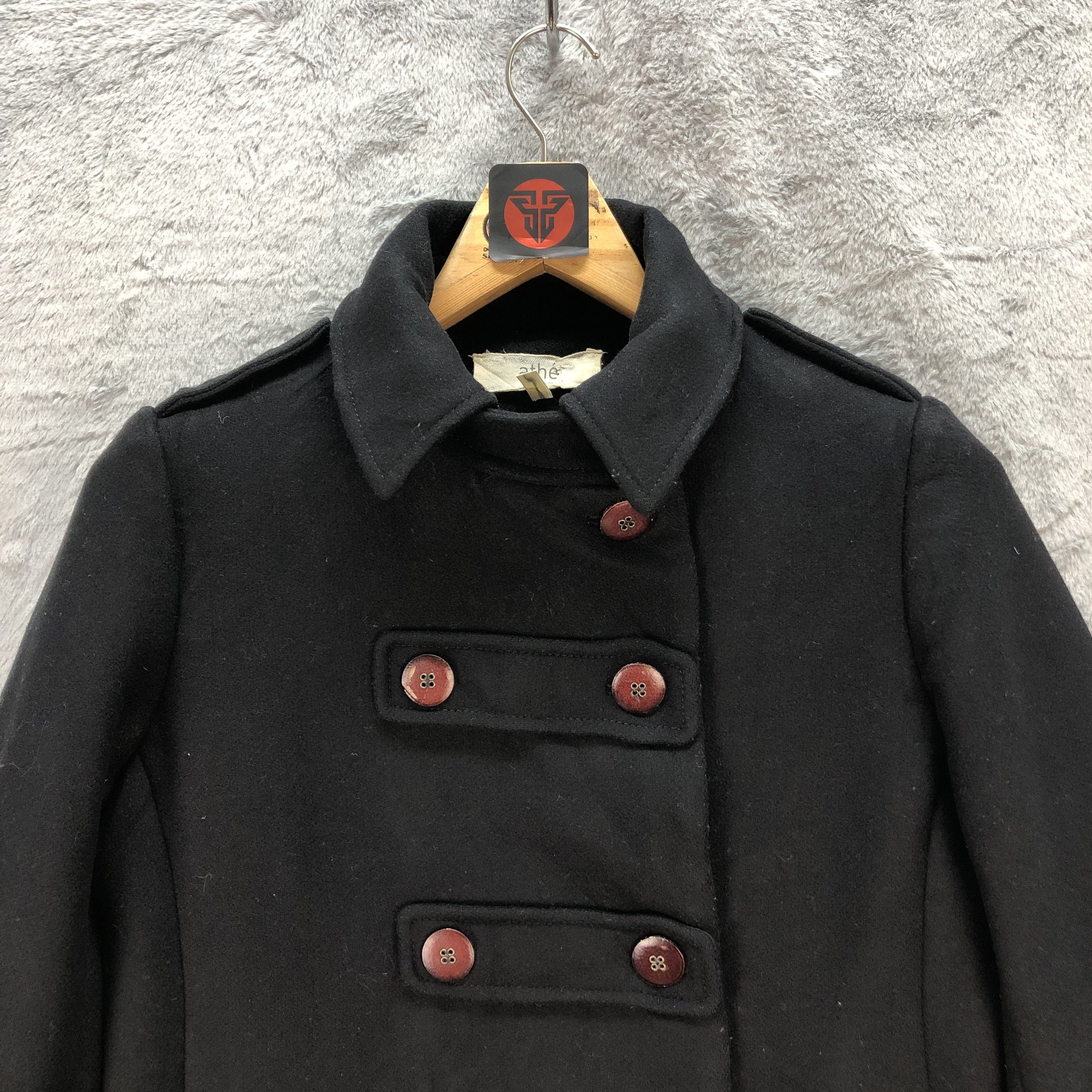 Japanese Brand ATHE VANESSA BRUNO DOUBLE BREASTED COAT #6714-81 Size S / US 4 / IT 40 - 2 Thumbnail